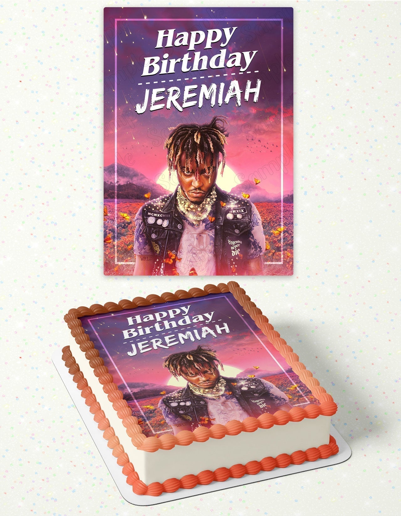 Juice WRLD Legends Never Die Edible Cake Topper