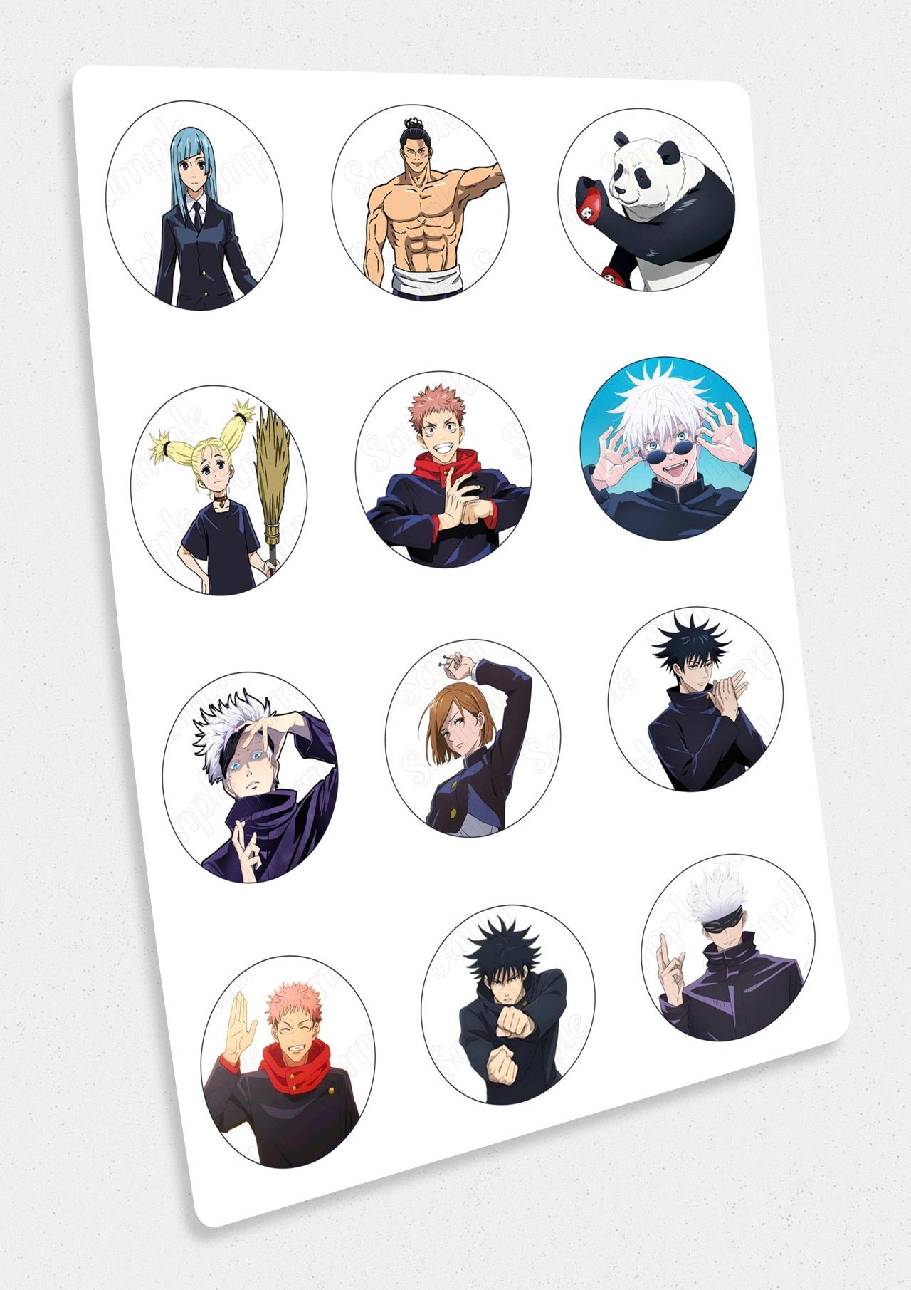 JuJujutsu Kaisen Edible Cupcake Toppers – Round Icing Sheet Birth - Edible Cake Topper | Icing Sheet | Birthday Cake Decoration