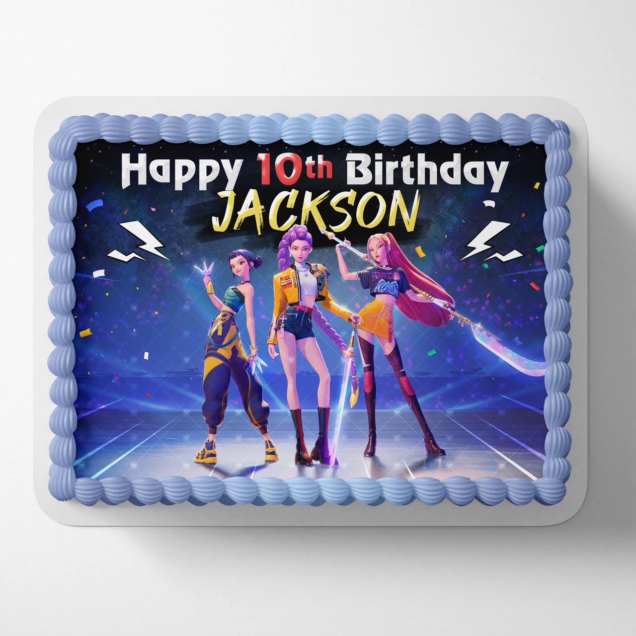 Demon Hunters Band Pop K Edible Cake Topper