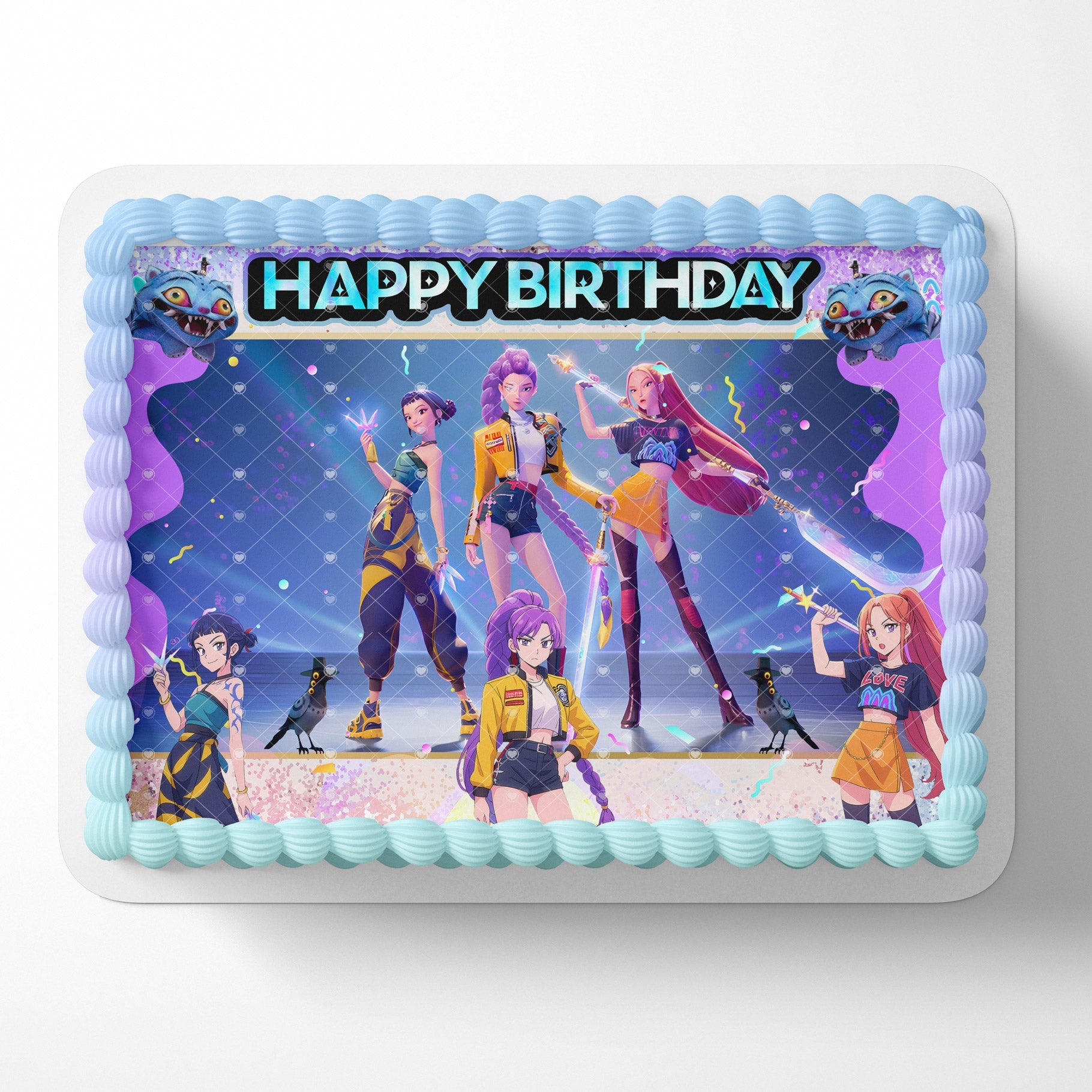 KPop Team Girls PL Edible Cake Topper
