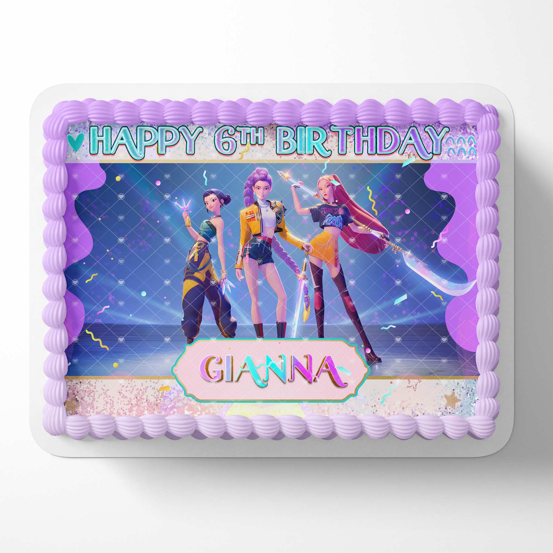 KPop Team Girls PP Edible Cake Topper