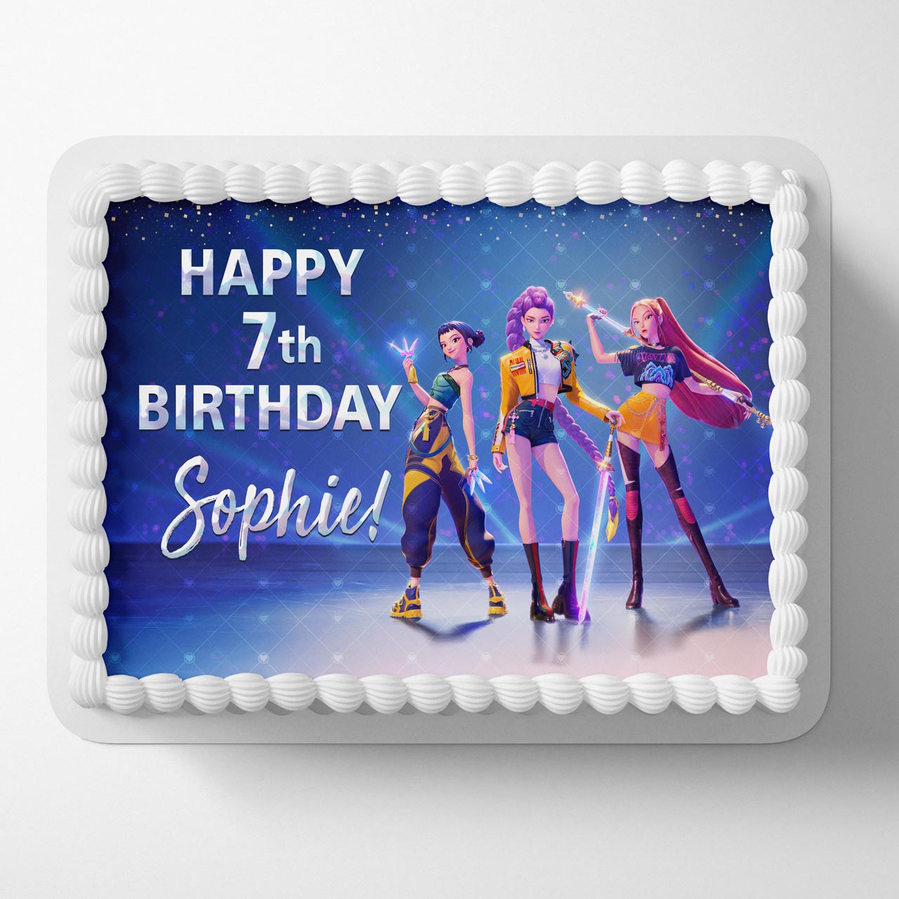 KPop Team Girls Rumi Mira Zoey Edible Cake Topper