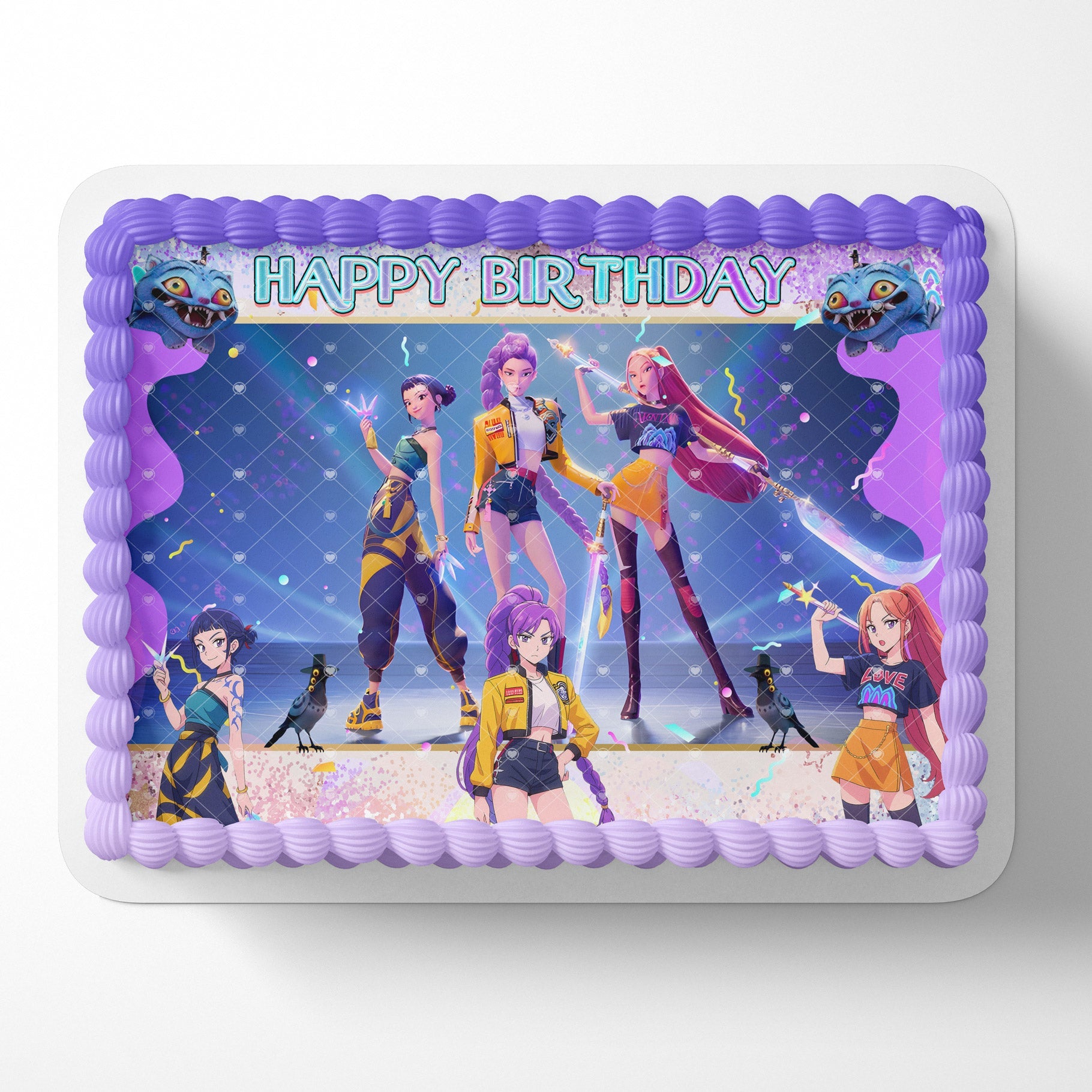 KPop Team Girls UT Edible Cake Topper