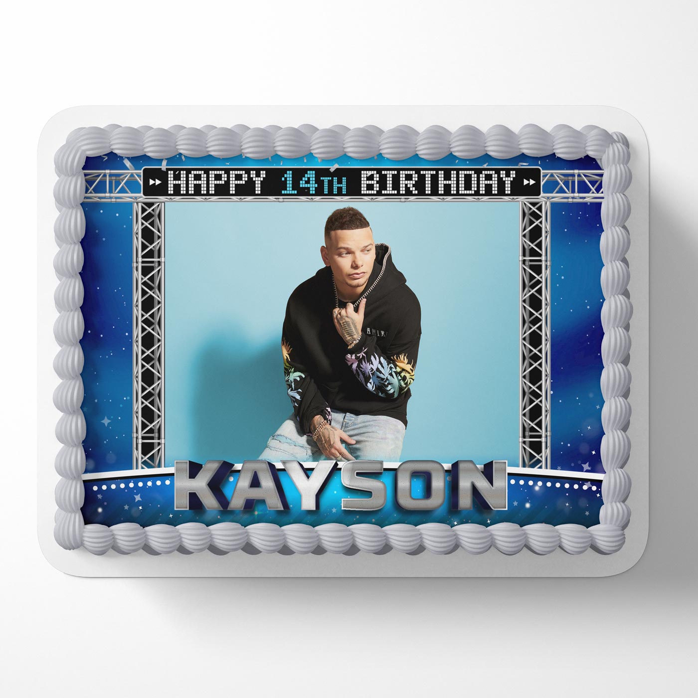 Kane Brown Edible Cake Image - Edible Cake Topper Birthday Cake Decoration