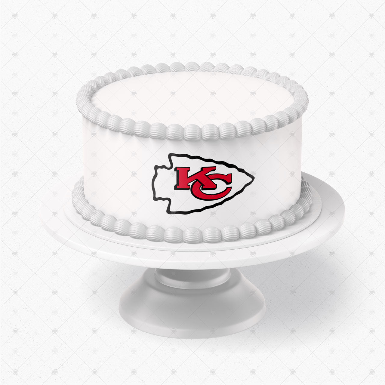 Kansas City Chiefs Logo Edible Cake Wrap Strip – Icing Sheet Cake - Personalized Edible Cake Topper | Custom Icing Sheet | Birthday Cake Decoration