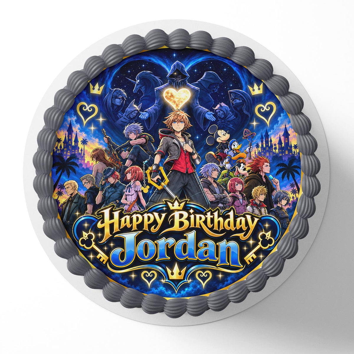 Kingdom Gamers Edible Cake Topper | Birthday Cake Decoration | Photo Cake Image