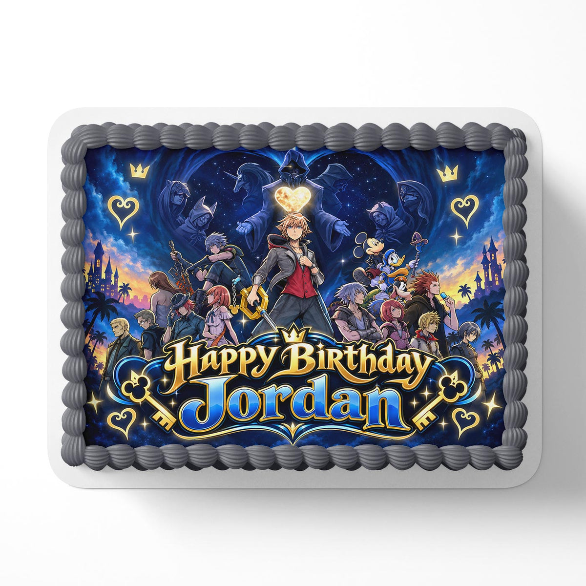 Kingdom Gamers Edible Cake Topper | Birthday Cake Decoration | Photo Cake Image