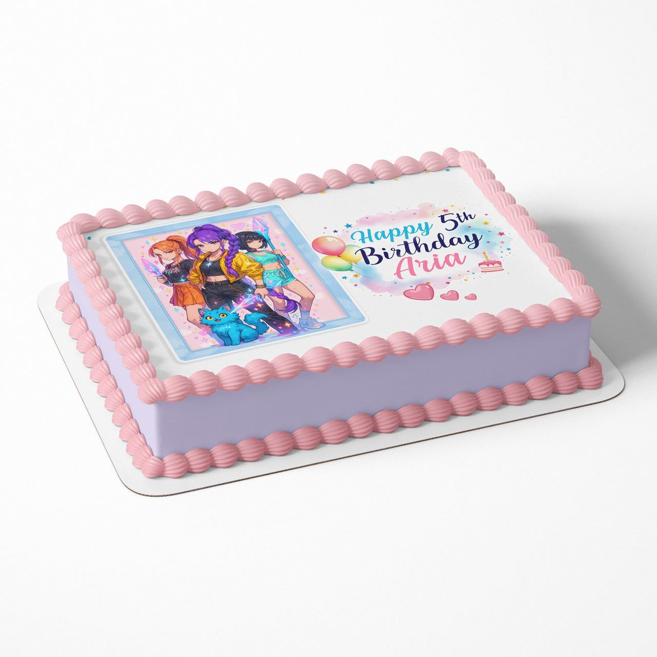 K-Pop Demon Hunters Girls Team Edible Cake Topper