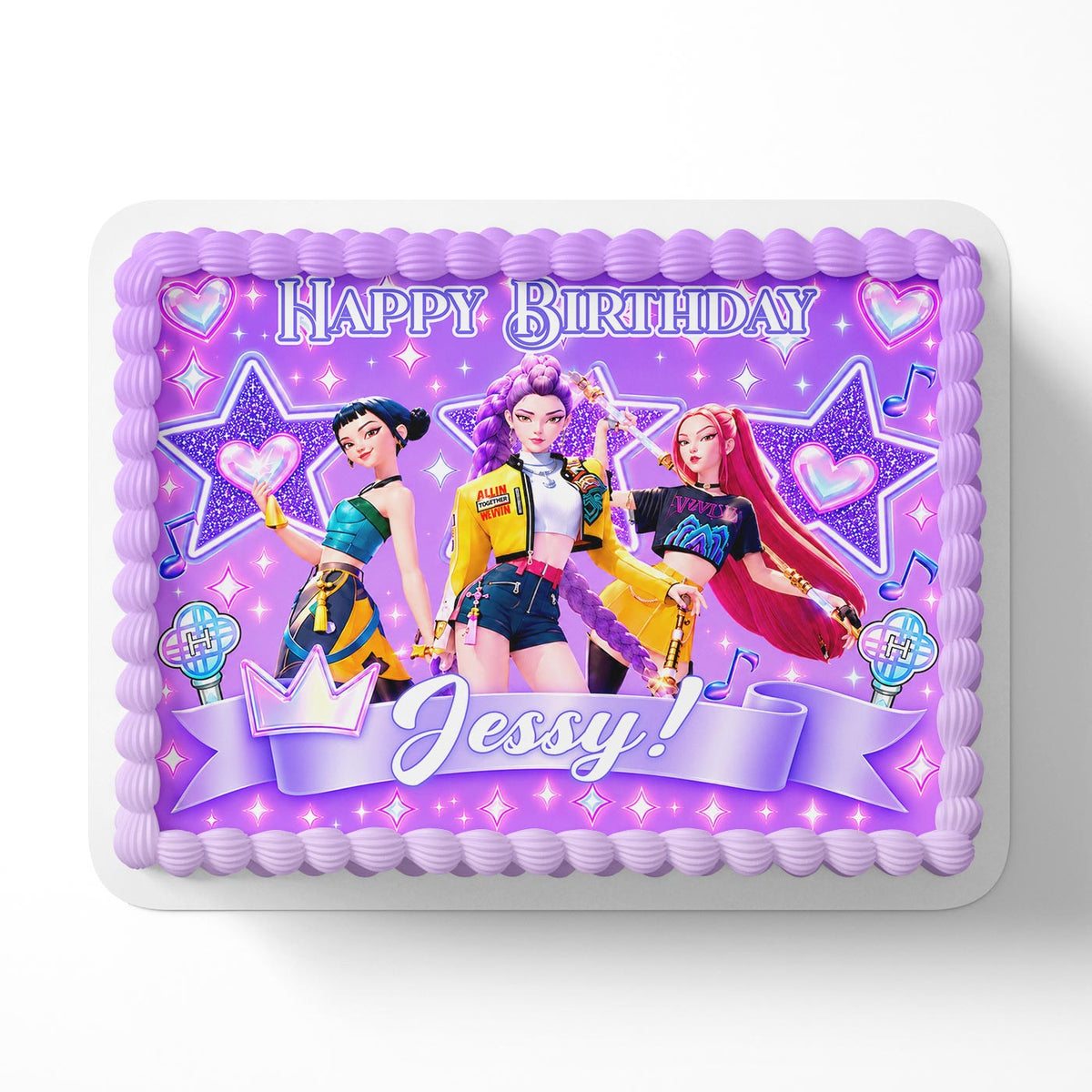 Kpop Girls Edible Cake Topper | Birthday Cake Decoration | Photo Cake Image