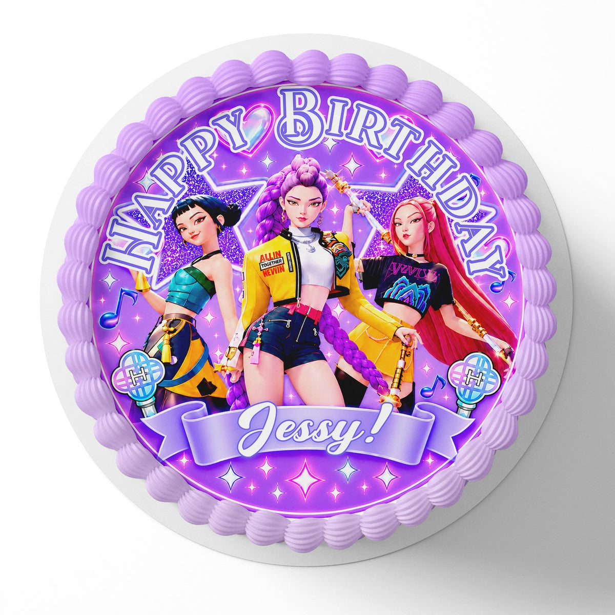 Kpop Girls Edible Cake Topper | Birthday Cake Decoration | Photo Cake Image