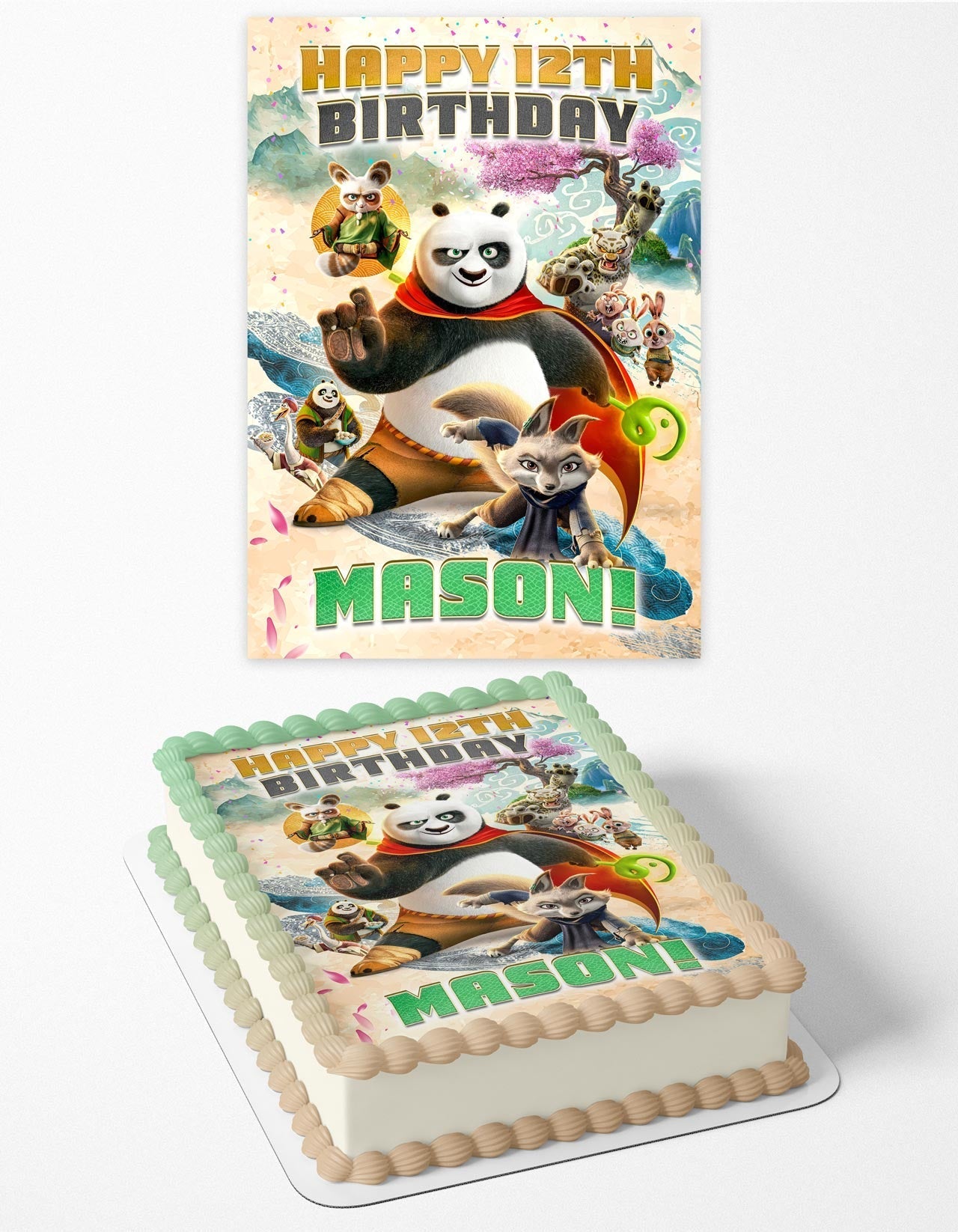 Kung Fu Panda Jack Black Edible Cake Topper