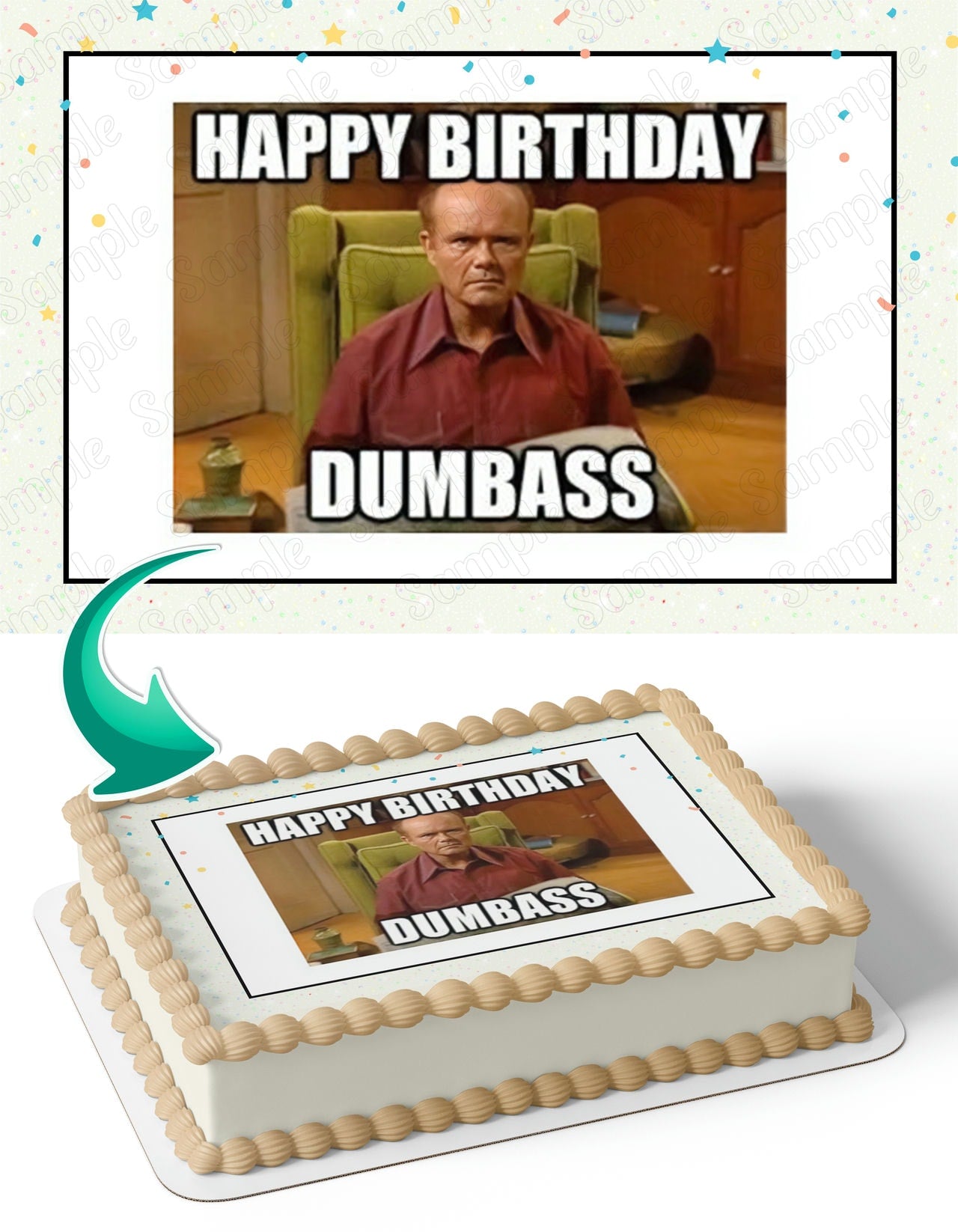 Kurtwood Smith Meme Edible Cake Topper