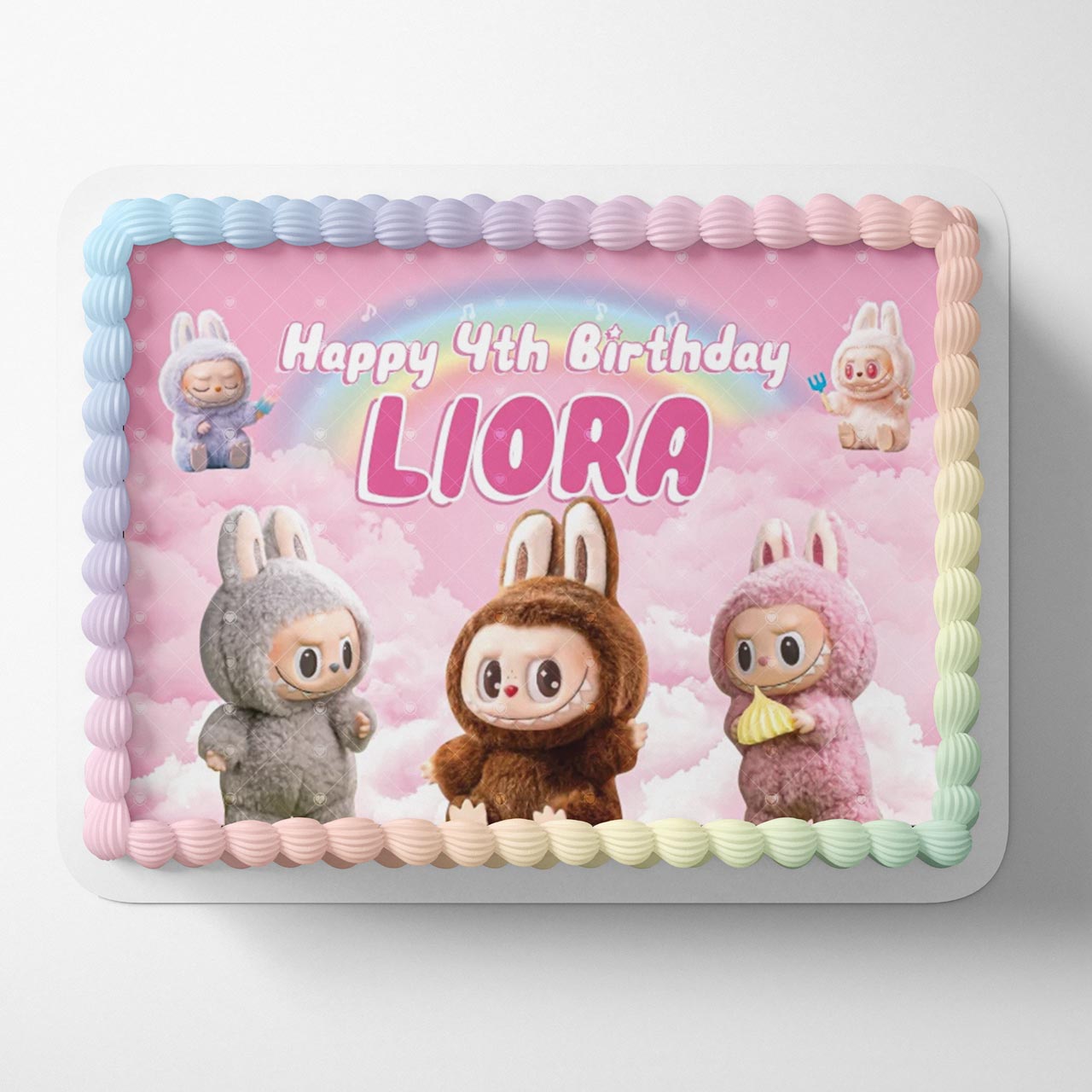 Labu Monsters TeethExciting Macaroon Edible Cake Topper