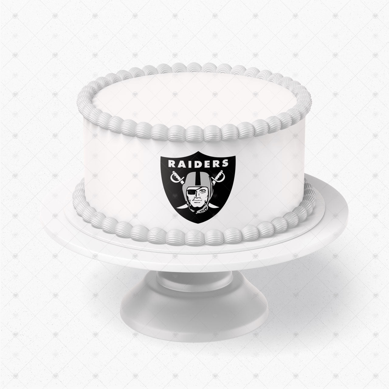 Las Vegas Raiders Logo Edible Cake Wrap Strip – Icing Sheet Cake - Personalized Edible Cake Topper | Custom Icing Sheet | Birthday Cake Decoration