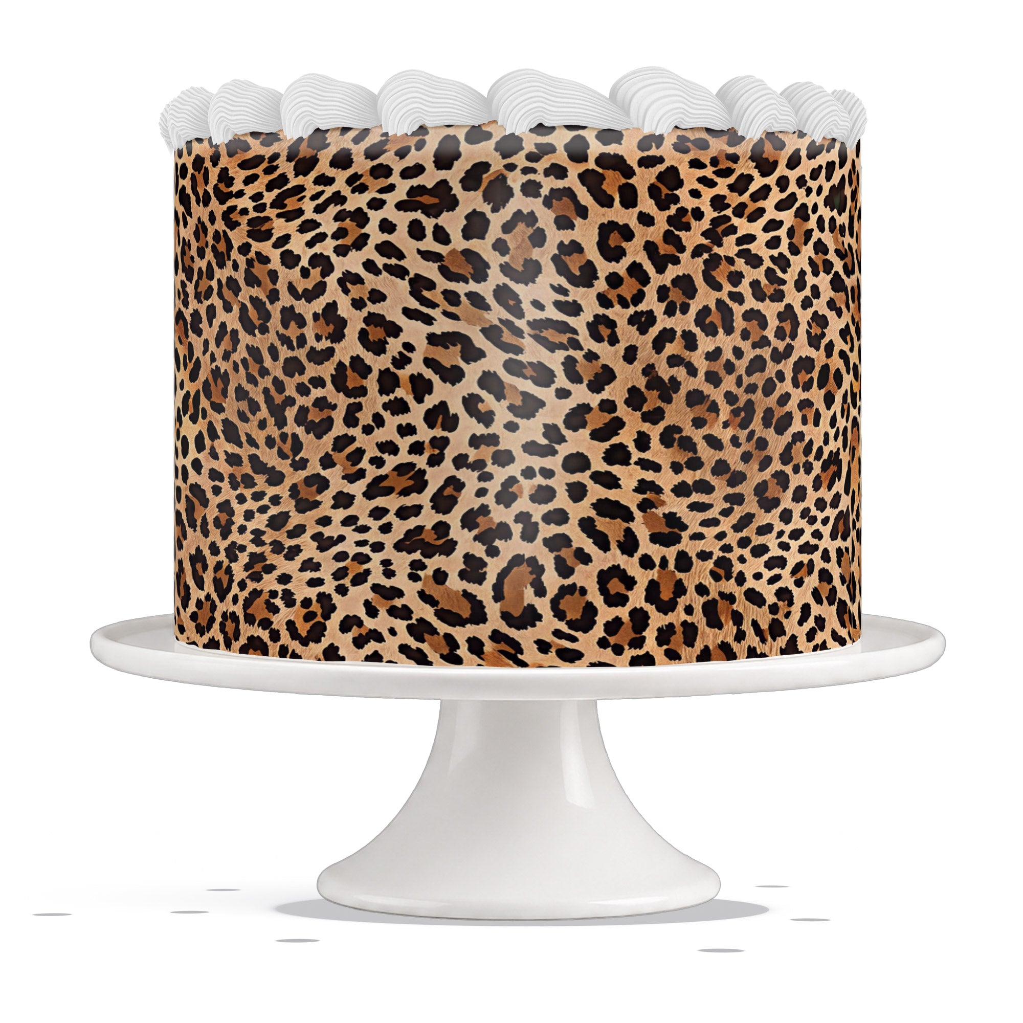 Leopard Cheetah Print 03 Edible Cake Wrap Strip – Icing Sheet Cak - Edible Cake Topper | Icing Sheet | Birthday Cake Decoration