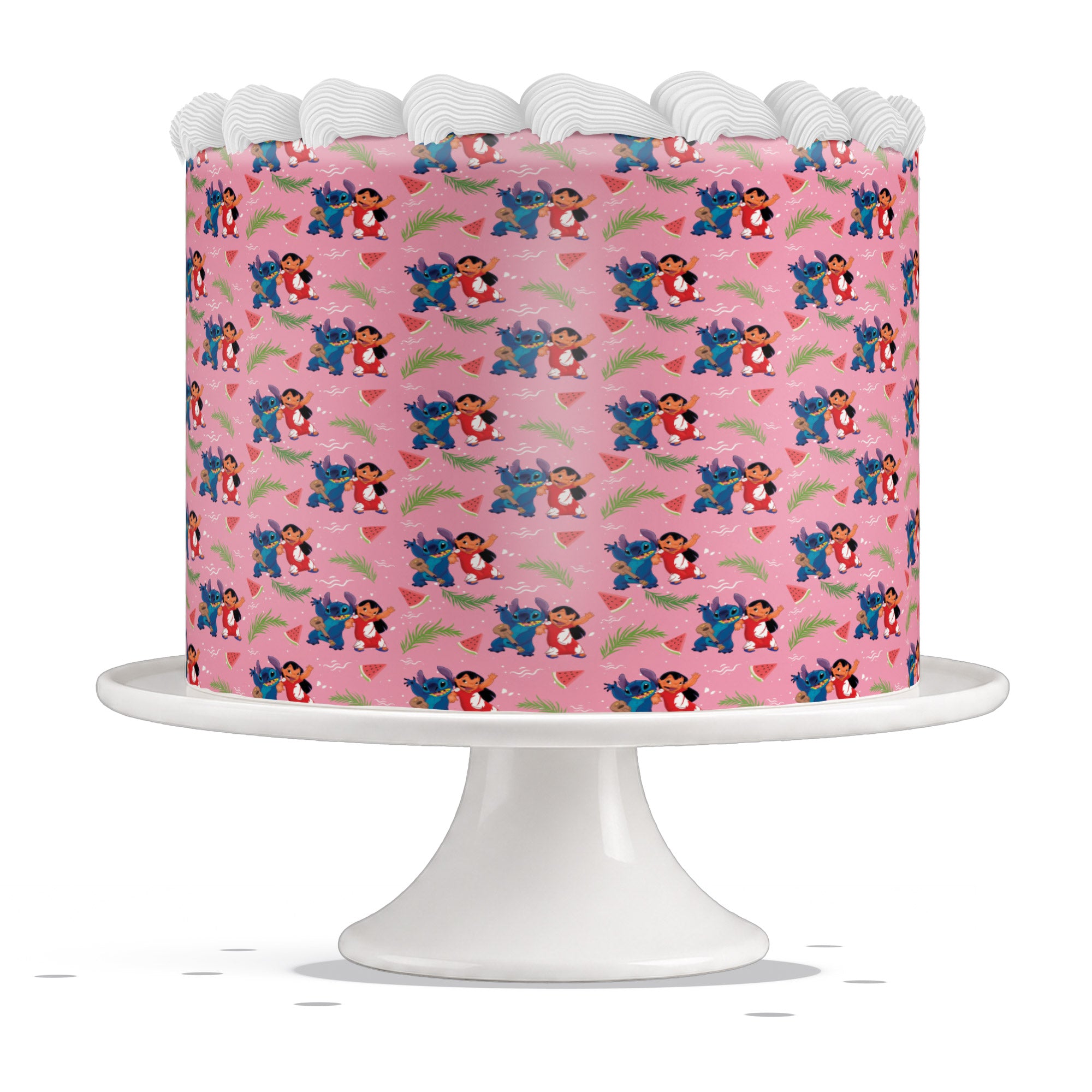 Lilo And Stitch Watermelon Edible Cake Wrap Strip – Icing Sheet C - Edible Cake Topper | Icing Sheet | Birthday Cake Decoration