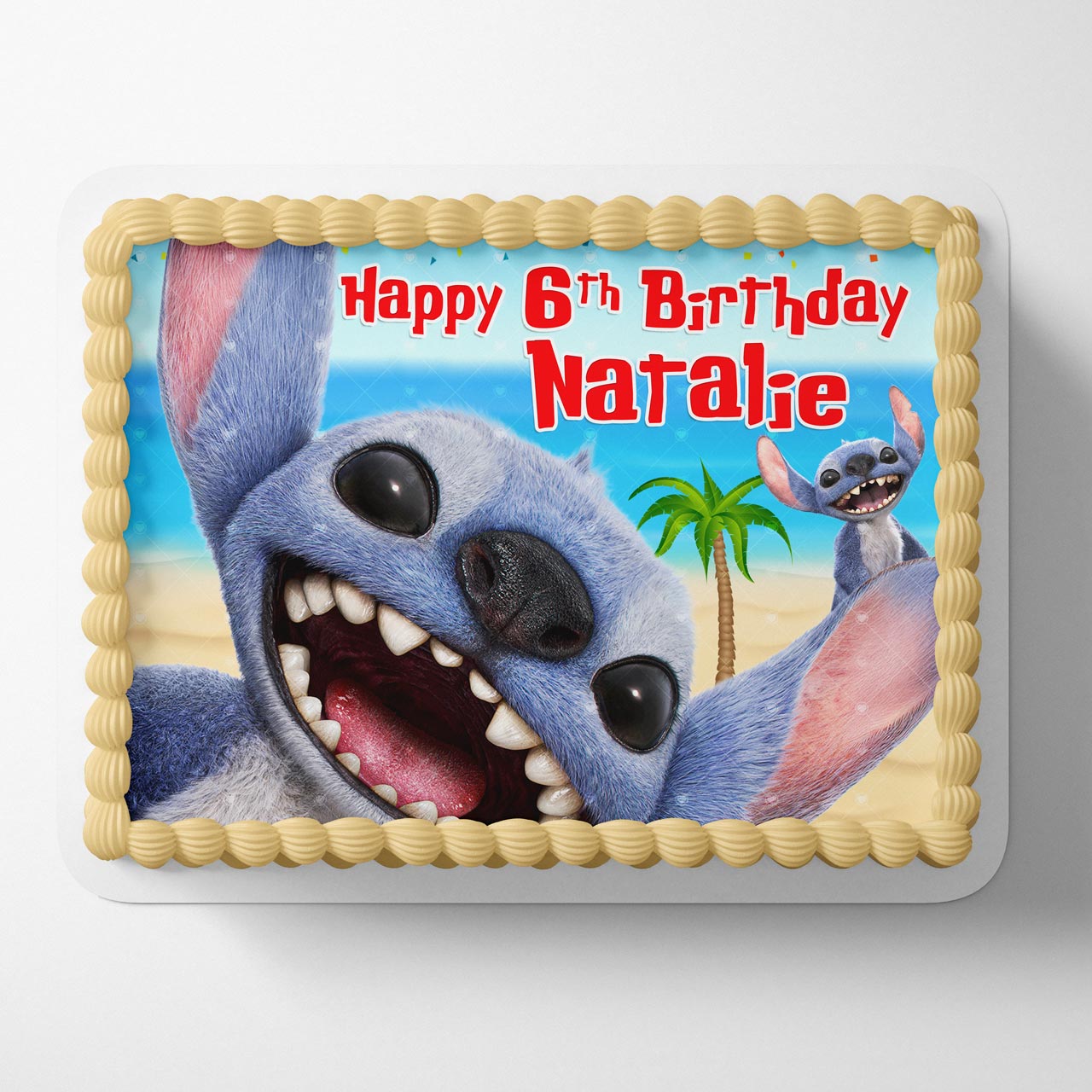 Lihlo kids Steich Live Action Movie Themed Edible Cake Topper