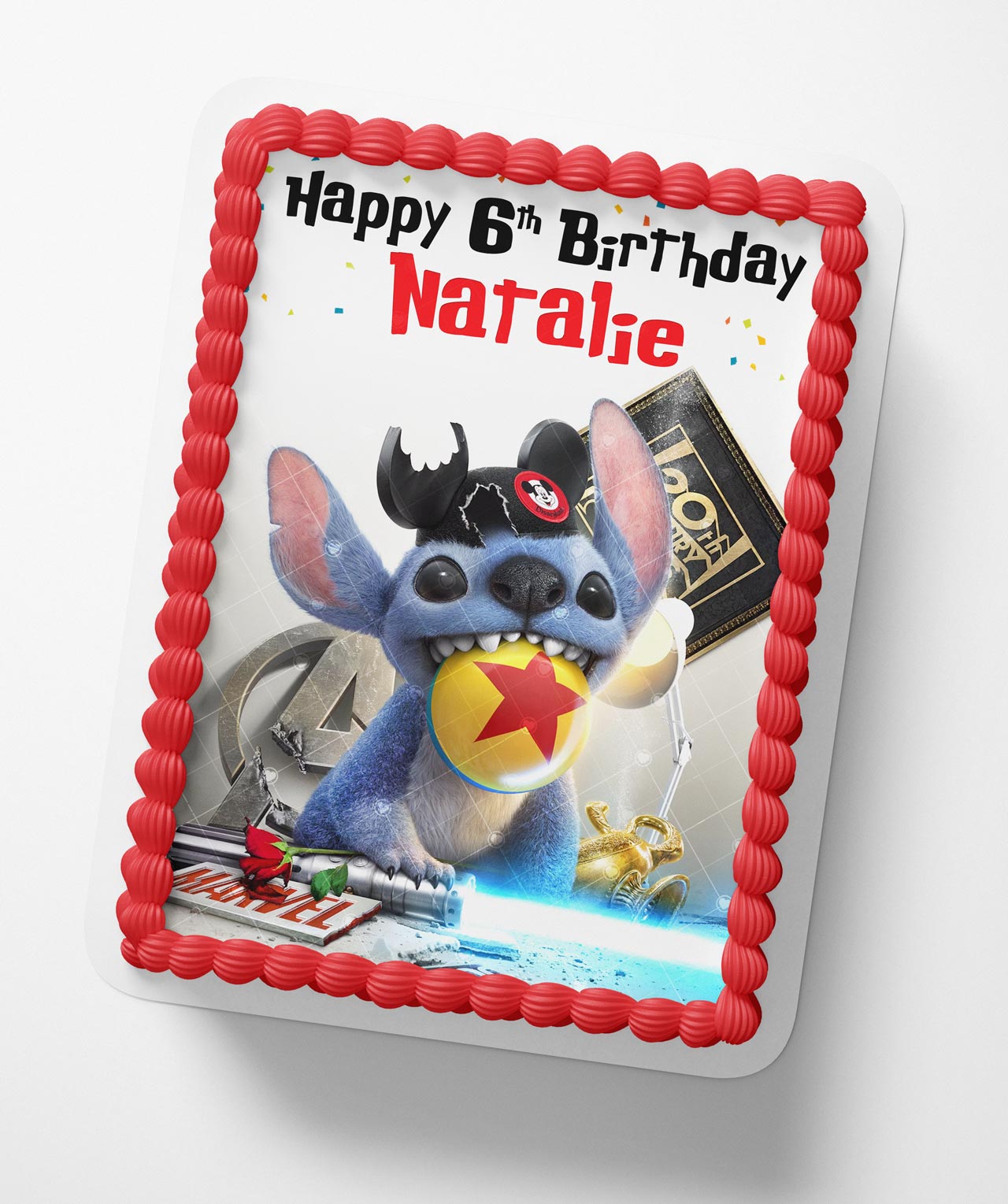 Lihlo kids Steich Movie Themed Pt Edible Cake Topper