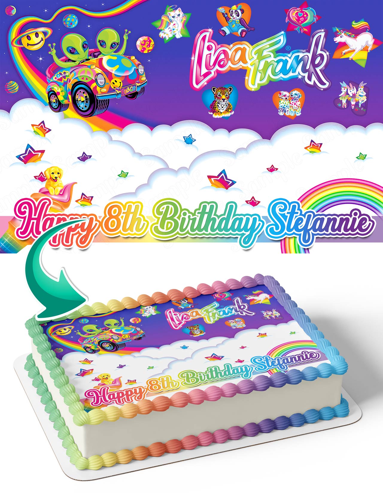 Lisa Art Edible Cake Topper