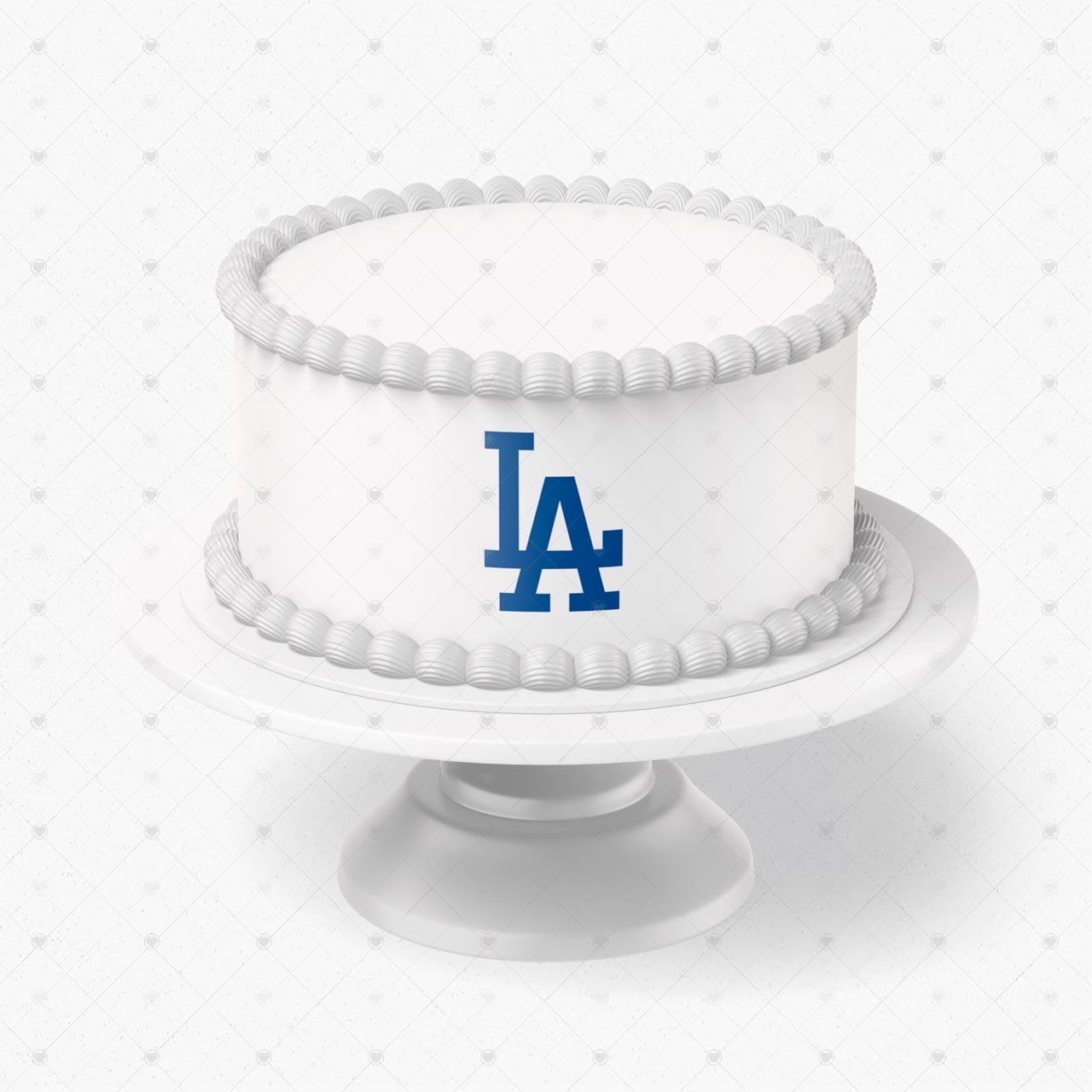 Los Angeles Dodgers Logo Edible Cake Wrap Strip – Icing Sheet Cak - Personalized Edible Cake Topper | Custom Icing Sheet | Birthday Cake Decoration