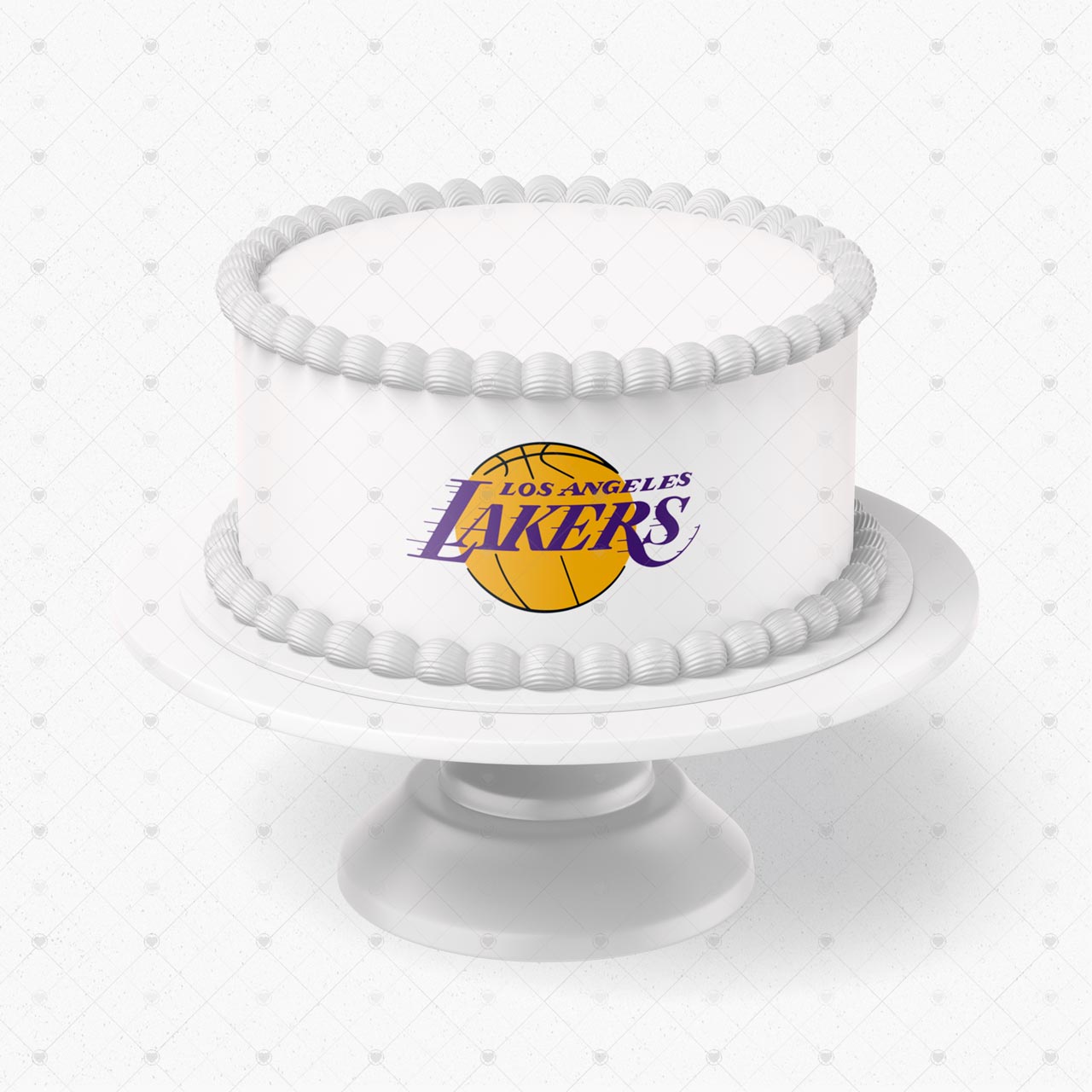Los Angeles Lakers Logo Edible Cake Wrap Strip – Icing Sheet Cake - Personalized Edible Cake Topper | Custom Icing Sheet | Birthday Cake Decoration