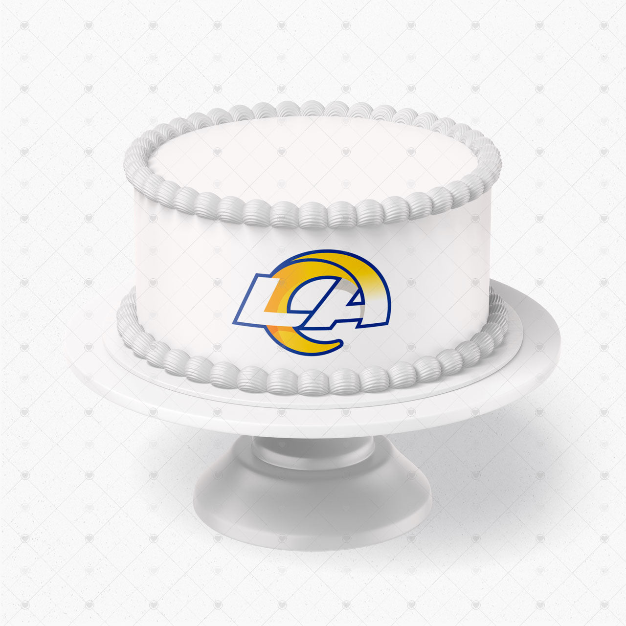Los Angeles Rams Logo Edible Cake Wrap Strip – Icing Sheet Cake S - Personalized Edible Cake Topper | Custom Icing Sheet | Birthday Cake Decoration