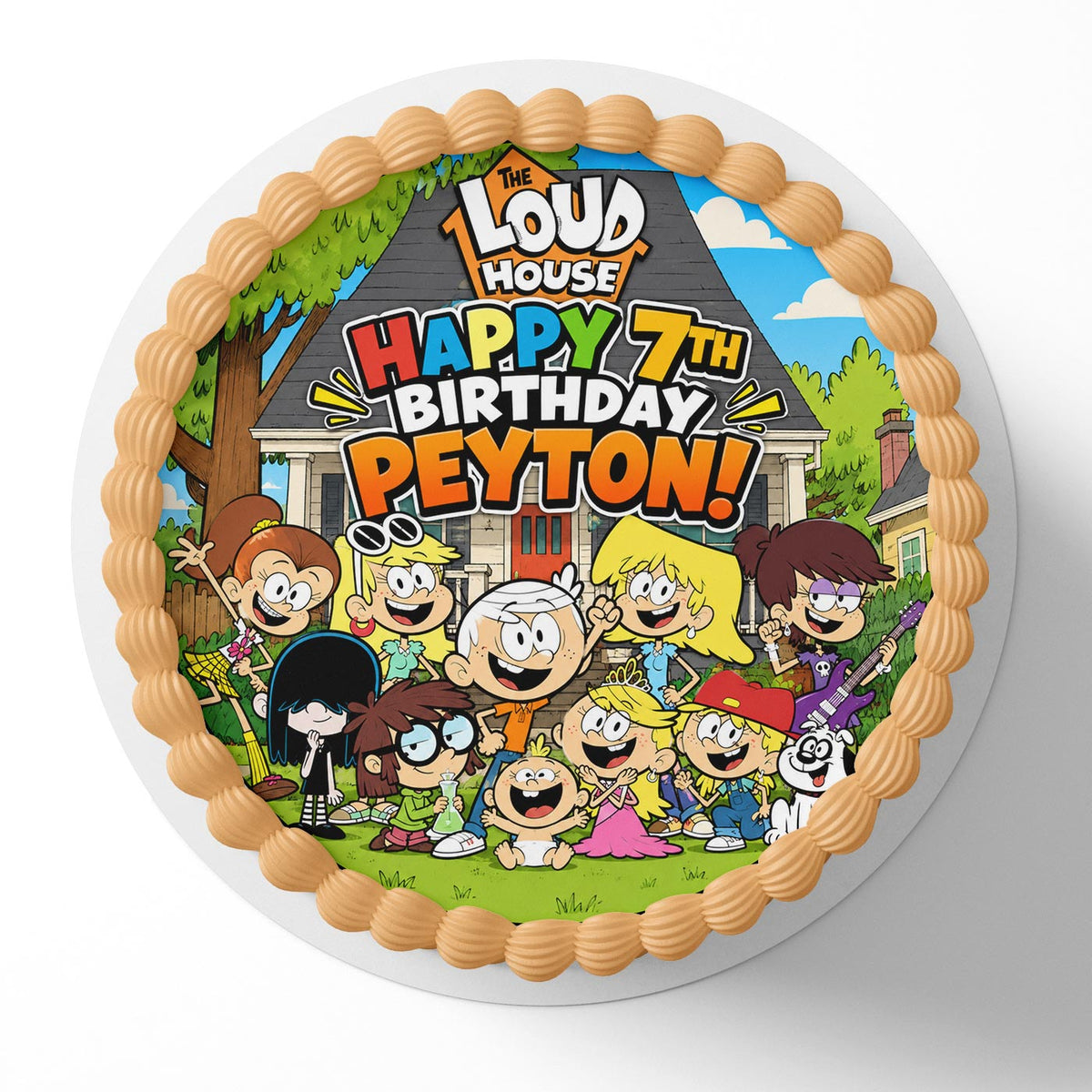 The Loud House Edible Cake Topper | Birthday Cake Decoration | Photo Cake Image | Custom Edible Cake Topper