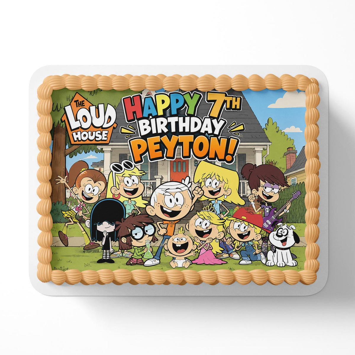 The Loud House Edible Cake Topper | Birthday Cake Decoration | Photo Cake Image | Custom Edible Cake Topper