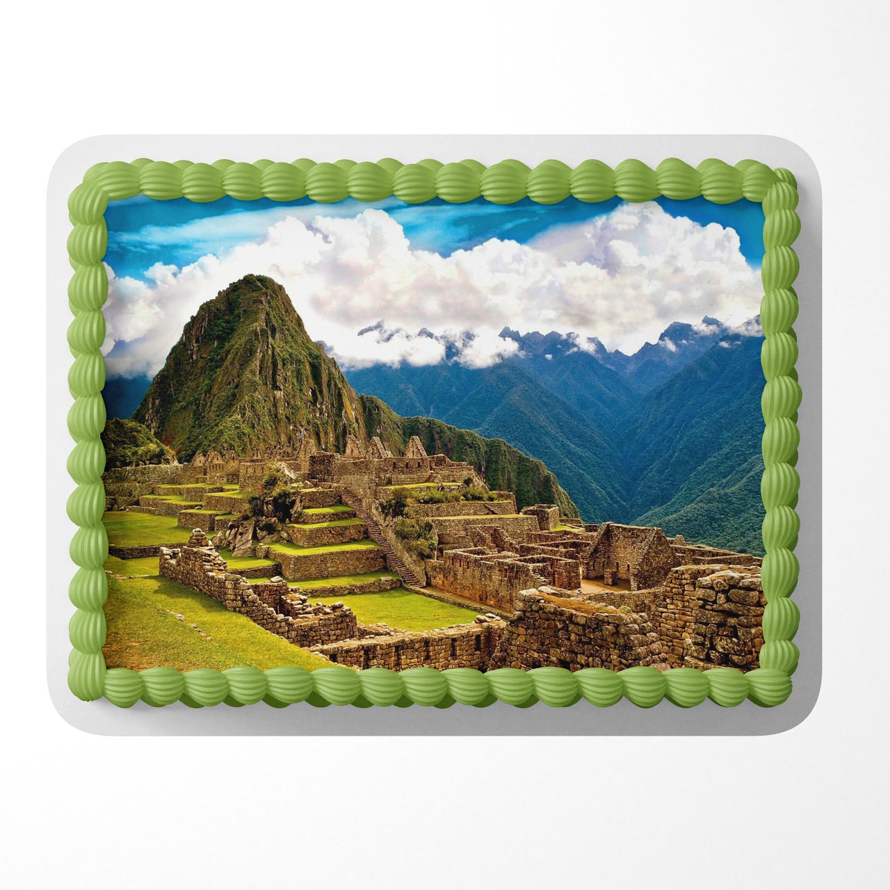 Machu Picchu Peru Edible Cake Topper