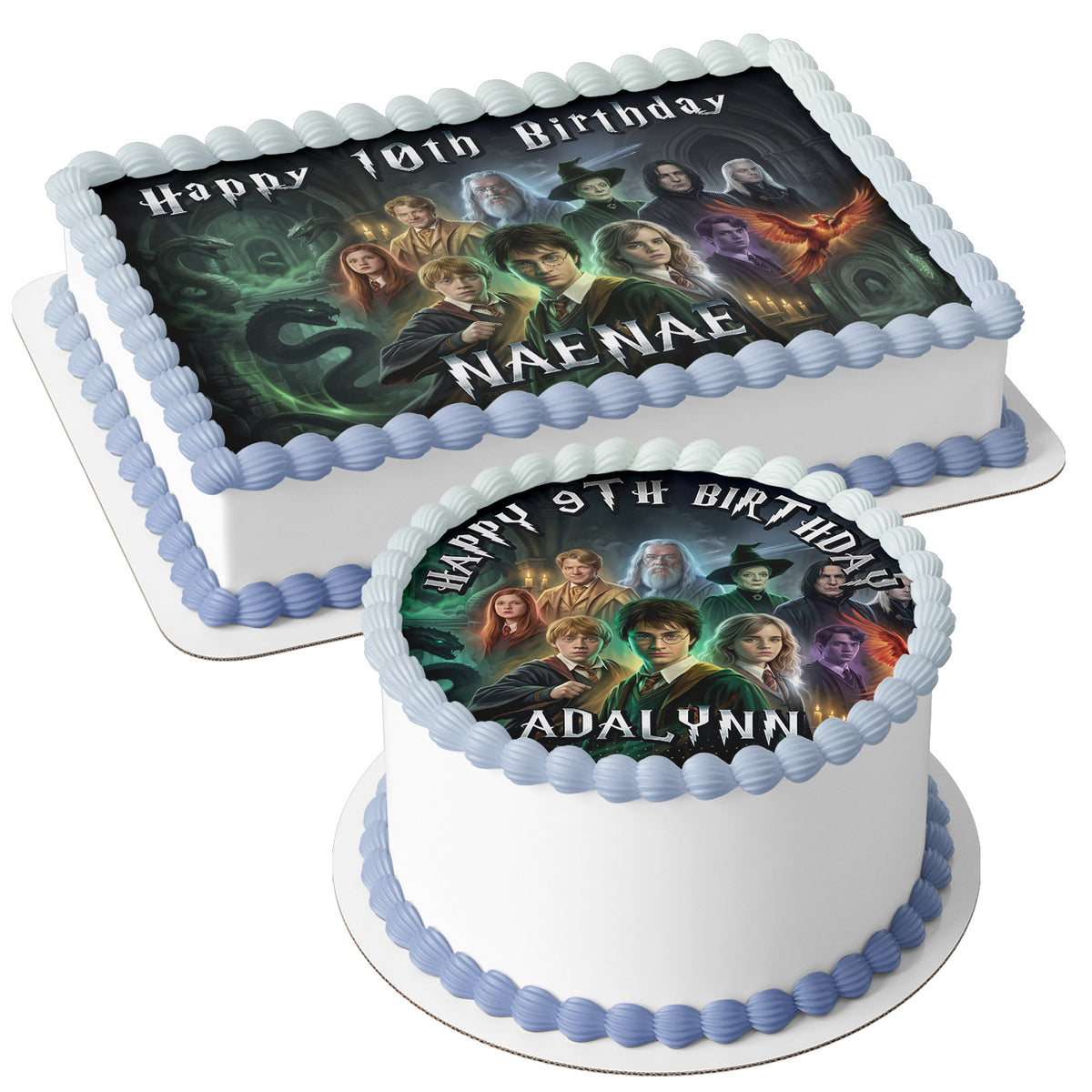 Magic Wizard Edible Cake Topper | Harry Birthday Cake Decoration | Photo Cake Image | Custom Edible Cake Topper