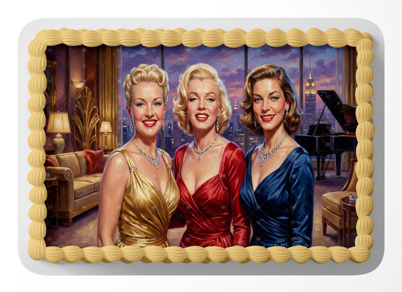 Marilyn Monroe How to Marry a Millionaire Classic Film edible cake topper