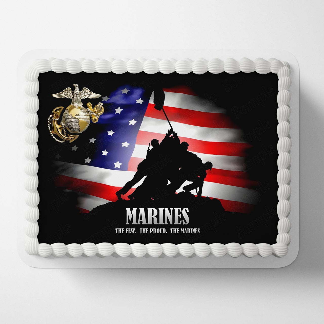 Marines The Few The Proud The Marines Edible Cake Topper