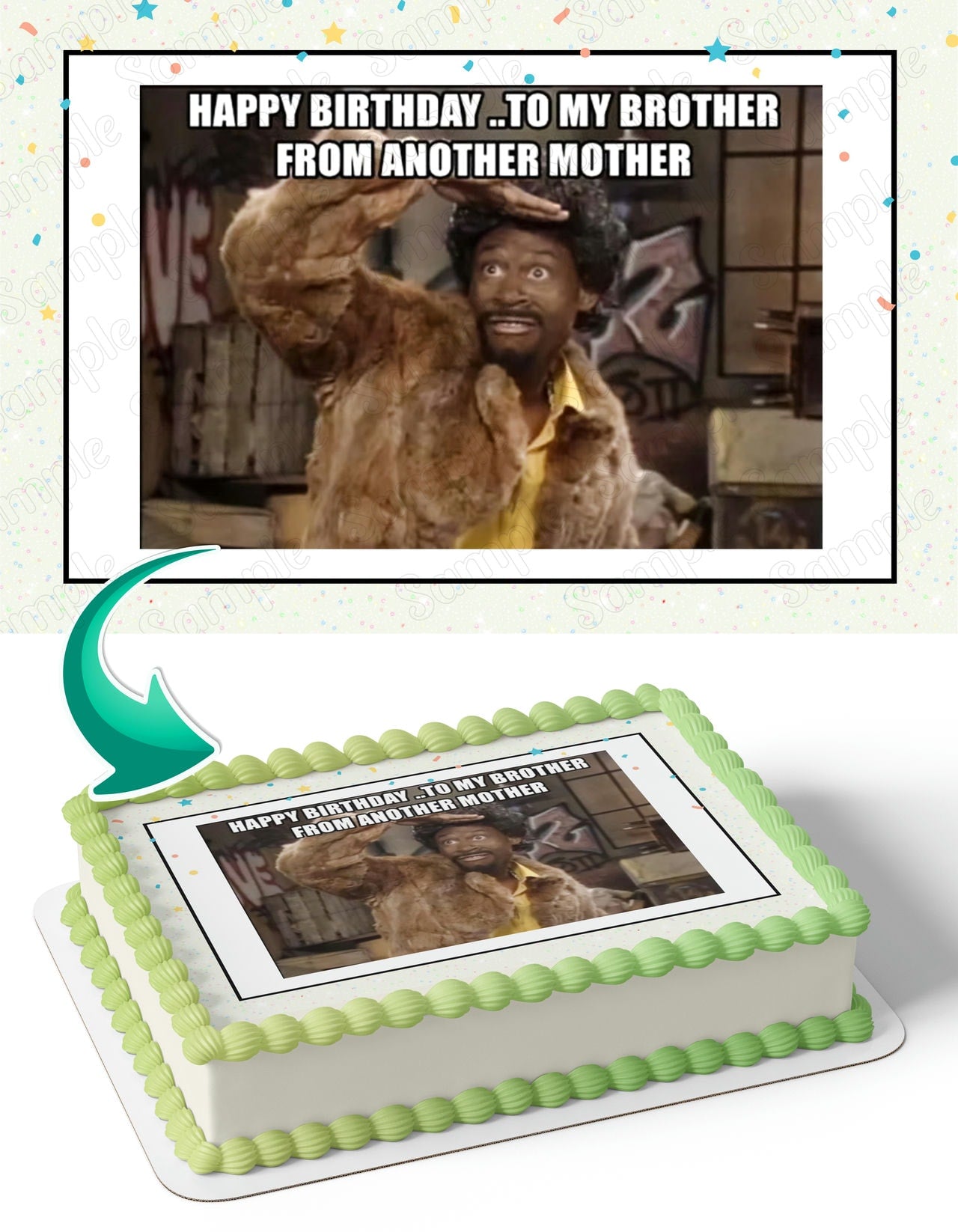 Martin Lawrence Meme Edible Cake Topper