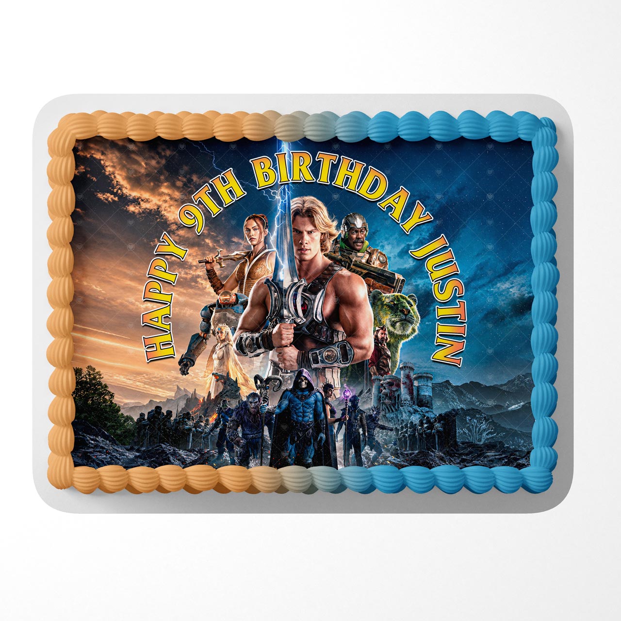 Masters of the Universe He-Man – Icing Sheet - Personalized Edible Cake Topper | Custom Icing Sheet | Birthday Cake Decoration | Photo Cake Image