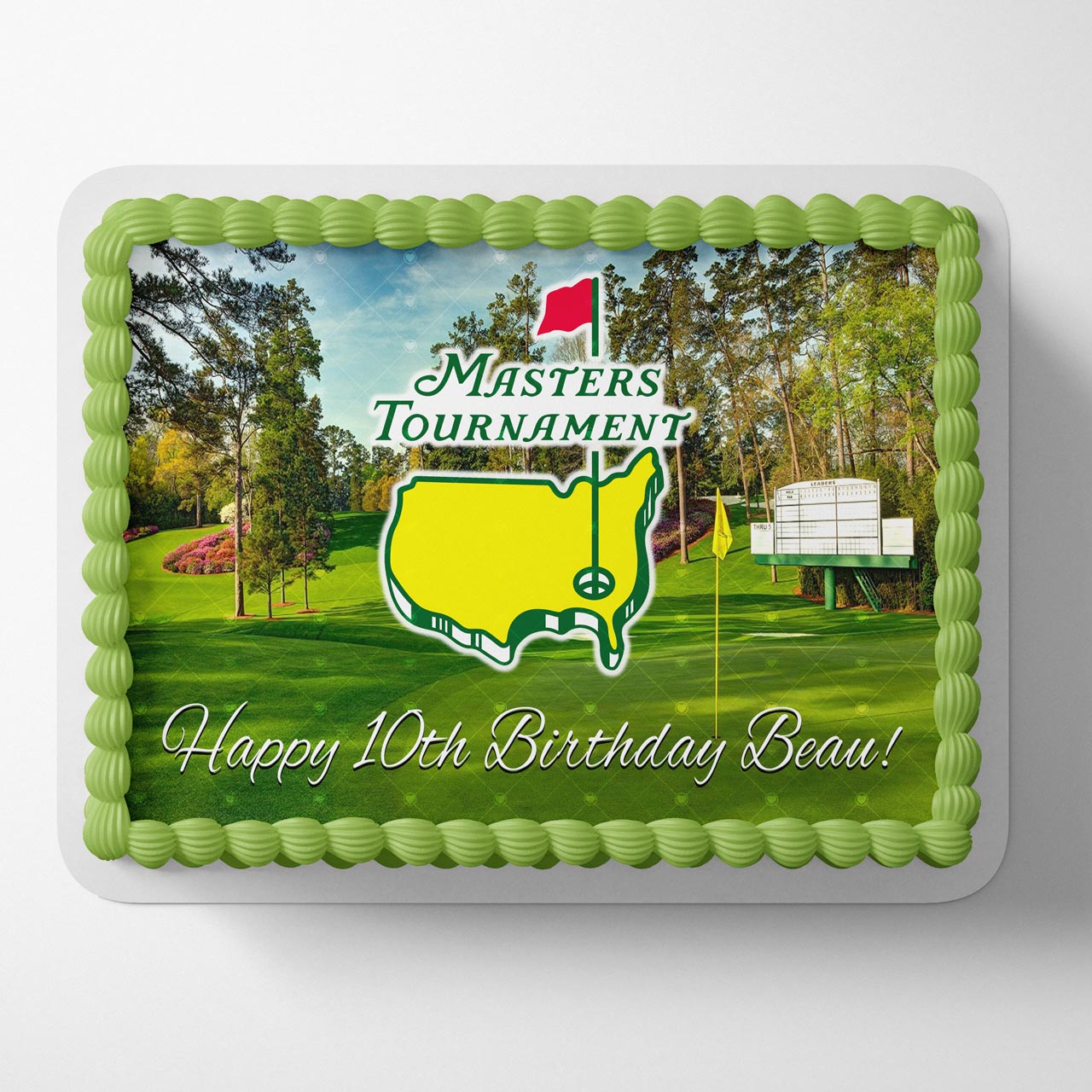 Masters Tournament Golf Championship Edible Cake Topper