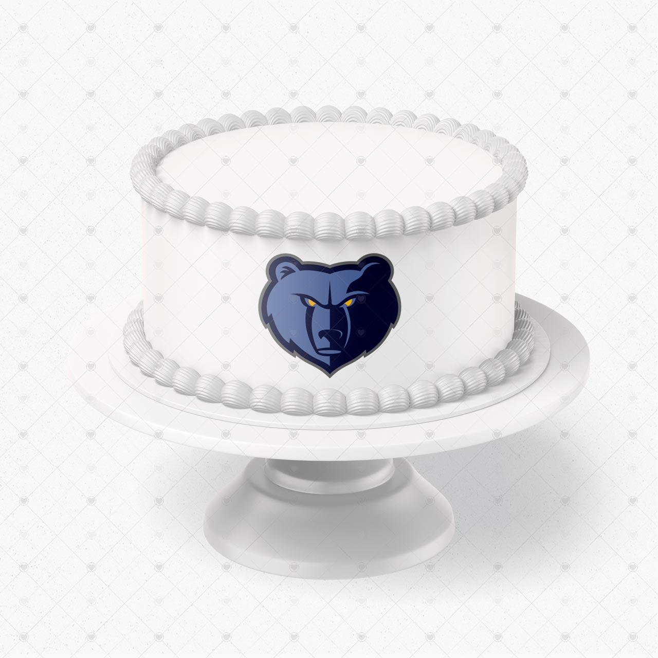 Memphis Grizzlies Logo Edible Cake Wrap Strip – Icing Sheet Cake - Personalized Edible Cake Topper | Custom Icing Sheet | Birthday Cake Decoration