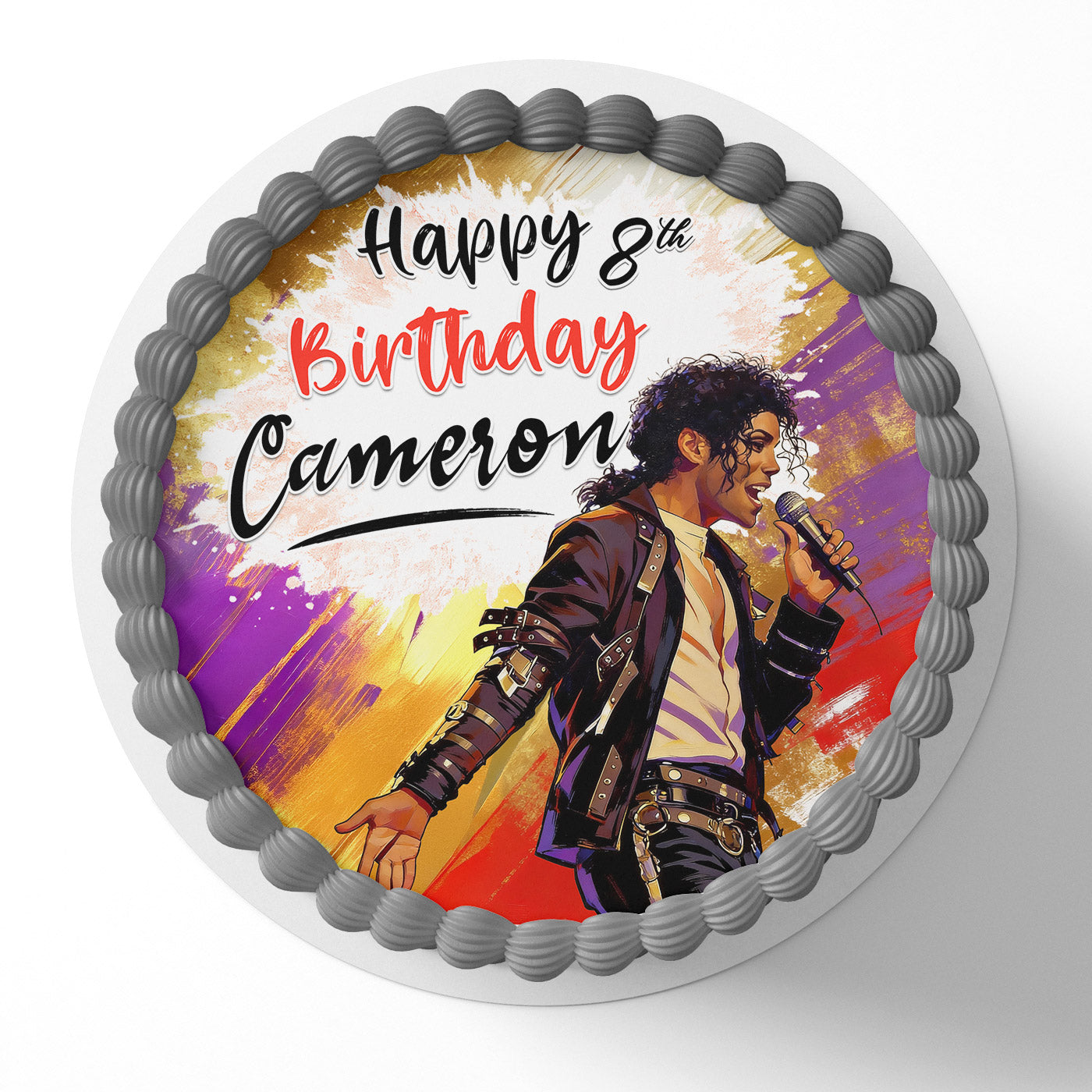 Michael Jackson Icing Sheet - Edible Cake Topper | Birthday Cake Decoration | Photo Cake Image