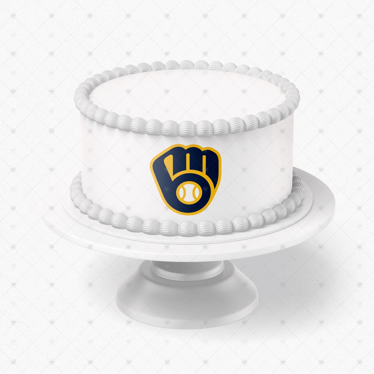 Milwaukee Brewers Logo Edible Cake Wrap Strip – Icing Sheet Cake - Personalized Edible Cake Topper | Custom Icing Sheet | Birthday Cake Decoration