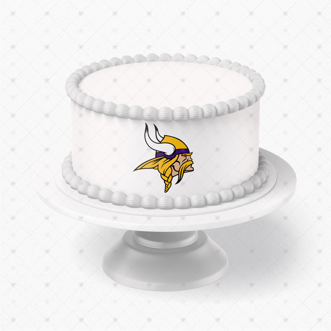 Minnesota Vikings Logo Edible Cake Wrap Strip – Icing Sheet Cake - Personalized Edible Cake Topper | Custom Icing Sheet | Birthday Cake Decoration