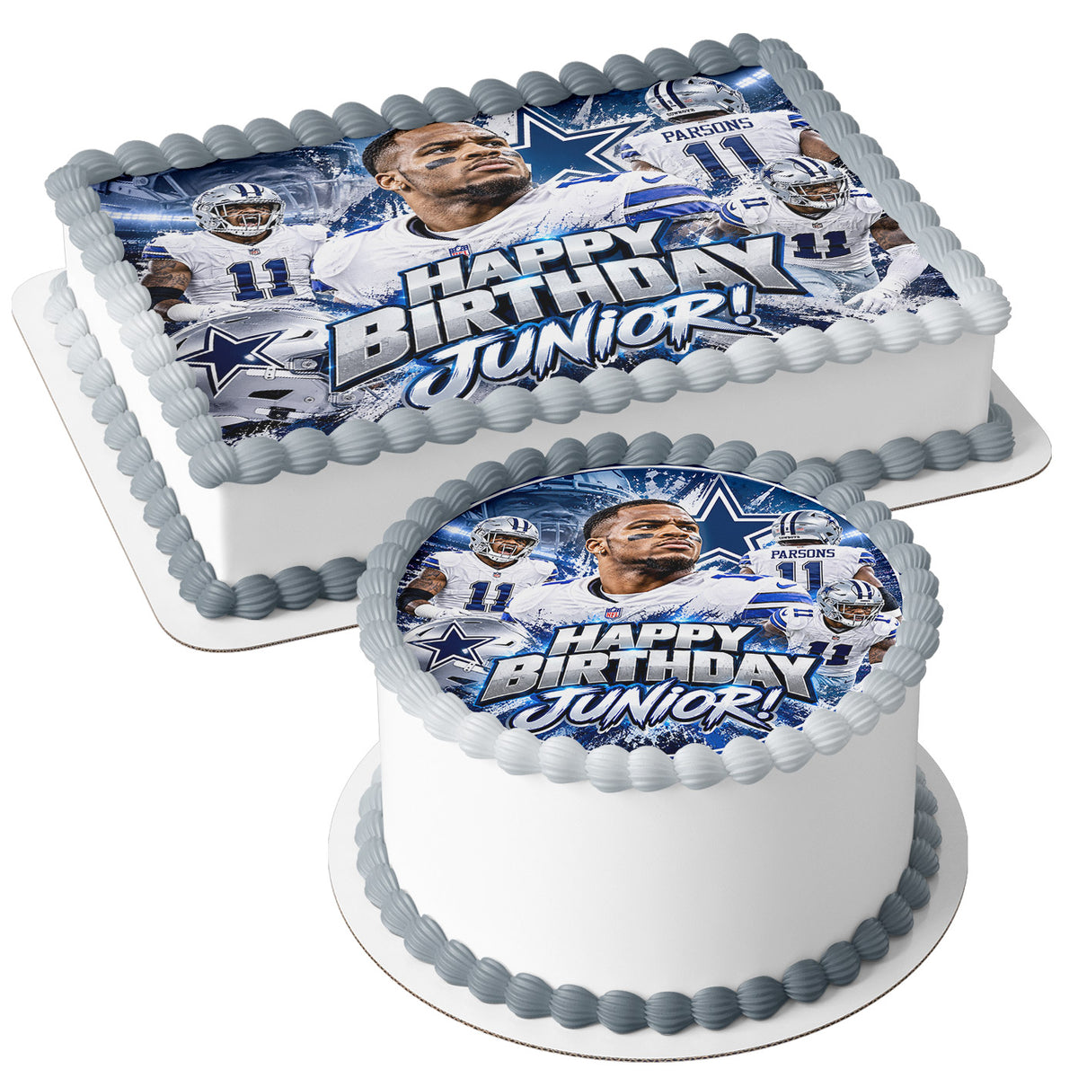 Micah Parsons Football Player Vikings Edible Cake Topper | Birthday Cake Decoration | Photo Cake Image | Custom Edible Cake Topper