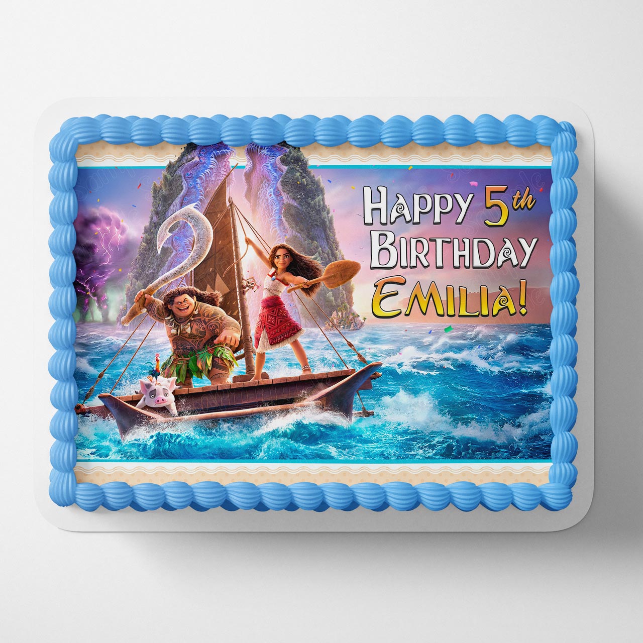 Maona 2 Themed Edible Cake Topper