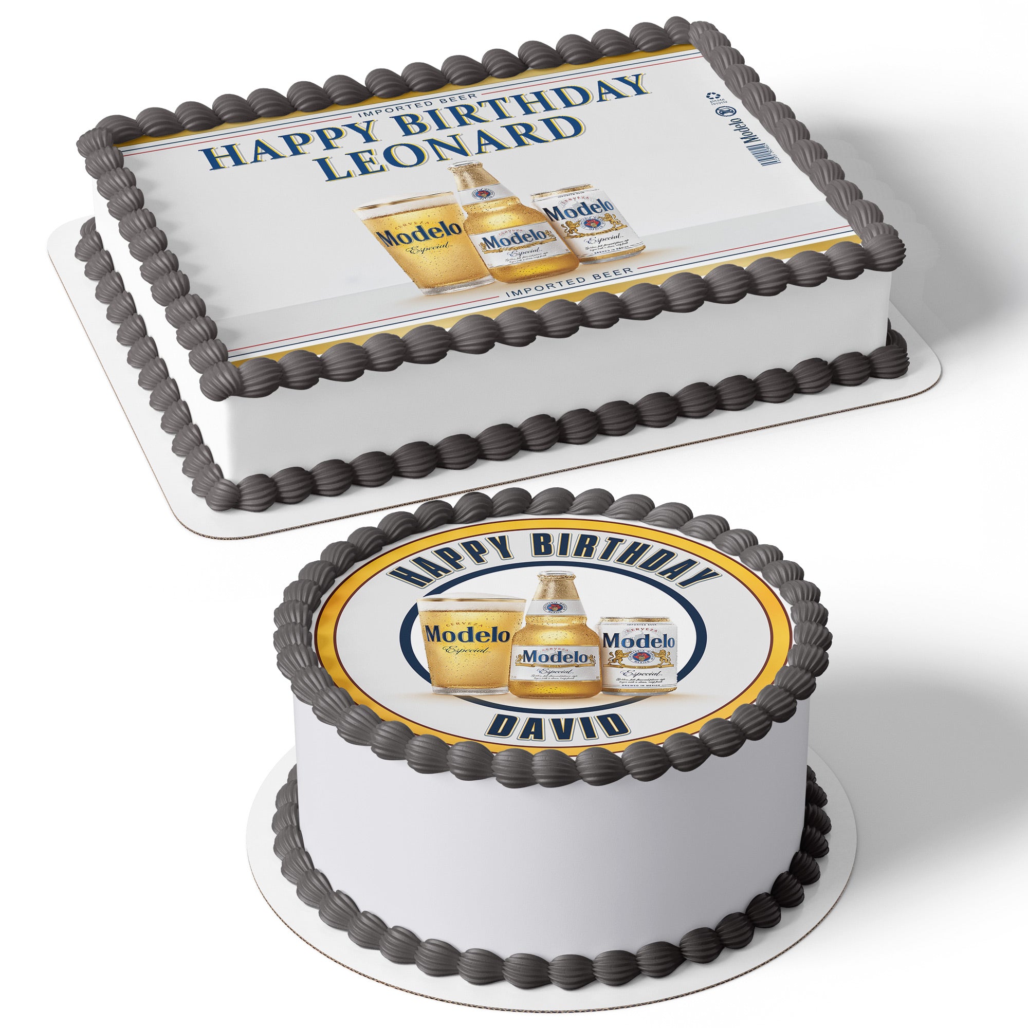 Modelo Especial Beer Drink – Icing Sheet - Personalized Edible Cake Topper | Custom Icing Sheet | Birthday Cake Decoration | Photo Cake Image