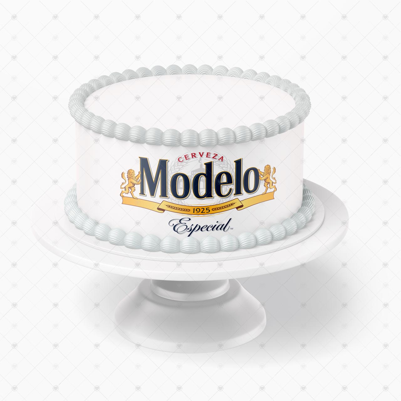 Modelo Especial Beer Logo Edible Cake Wrap Strip – Icing Sheet Ca - Personalized Edible Cake Topper | Custom Icing Sheet | Birthday Cake Decoration