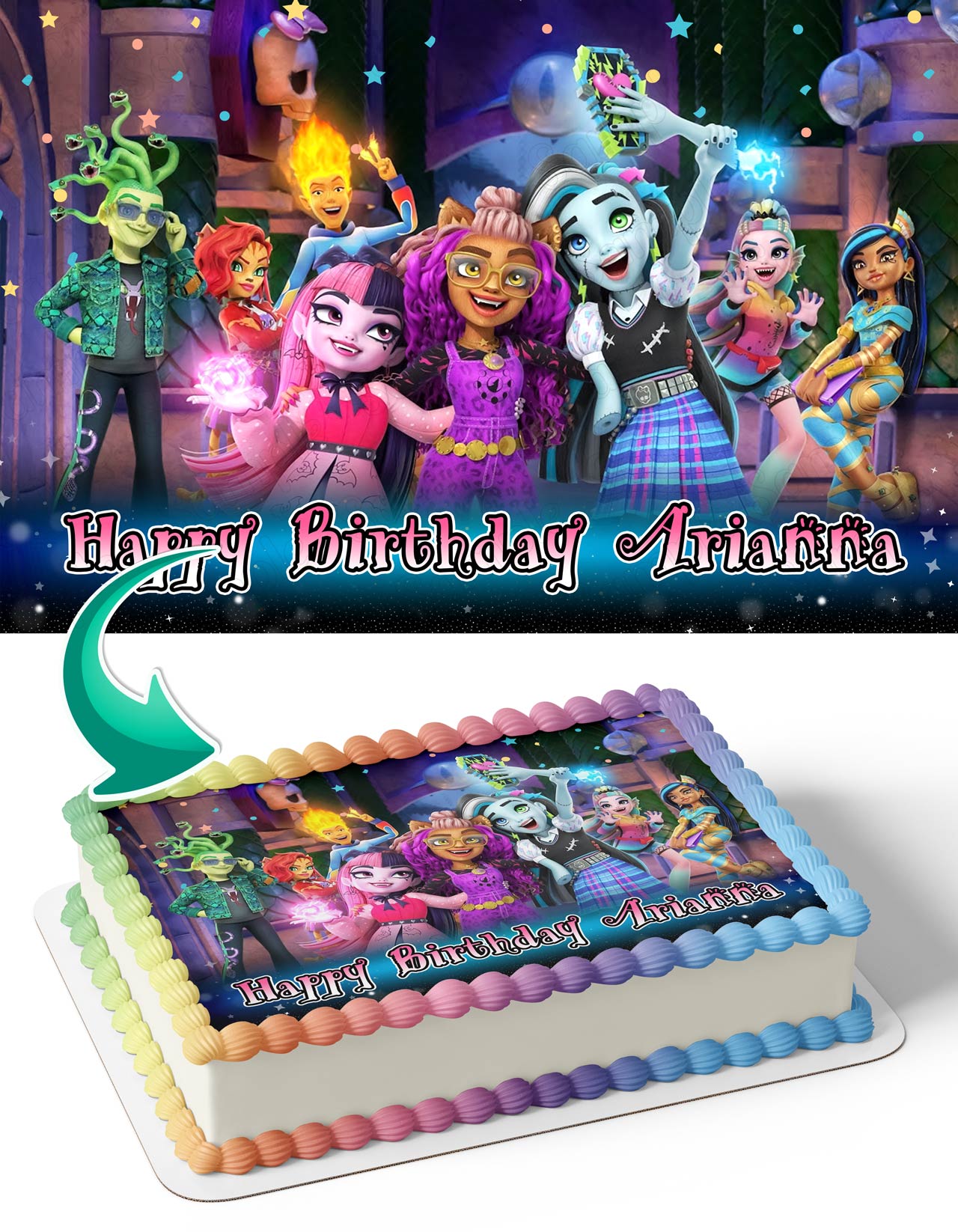 Monster High G3 Edible Cake Topper
