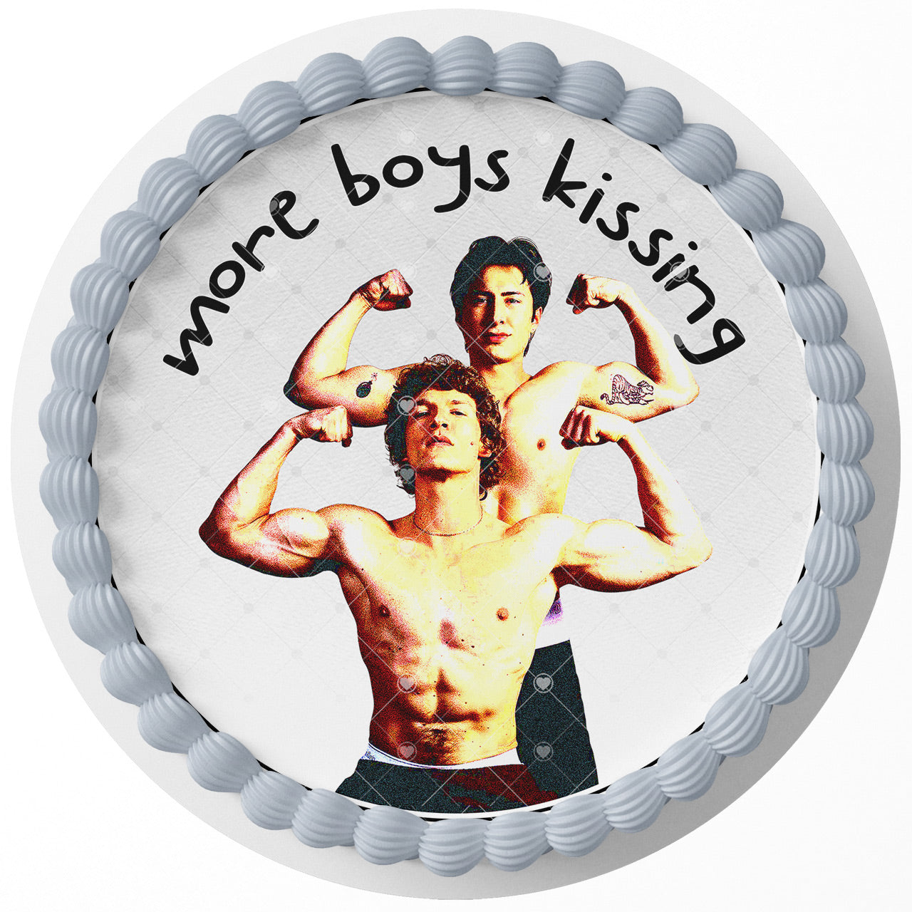 More Boys Kissing Heated Rivalry RTM Round – Icing Sheet Birthday - Personalized Edible Cake Topper | Custom Icing Sheet | Birthday Cake Decoration