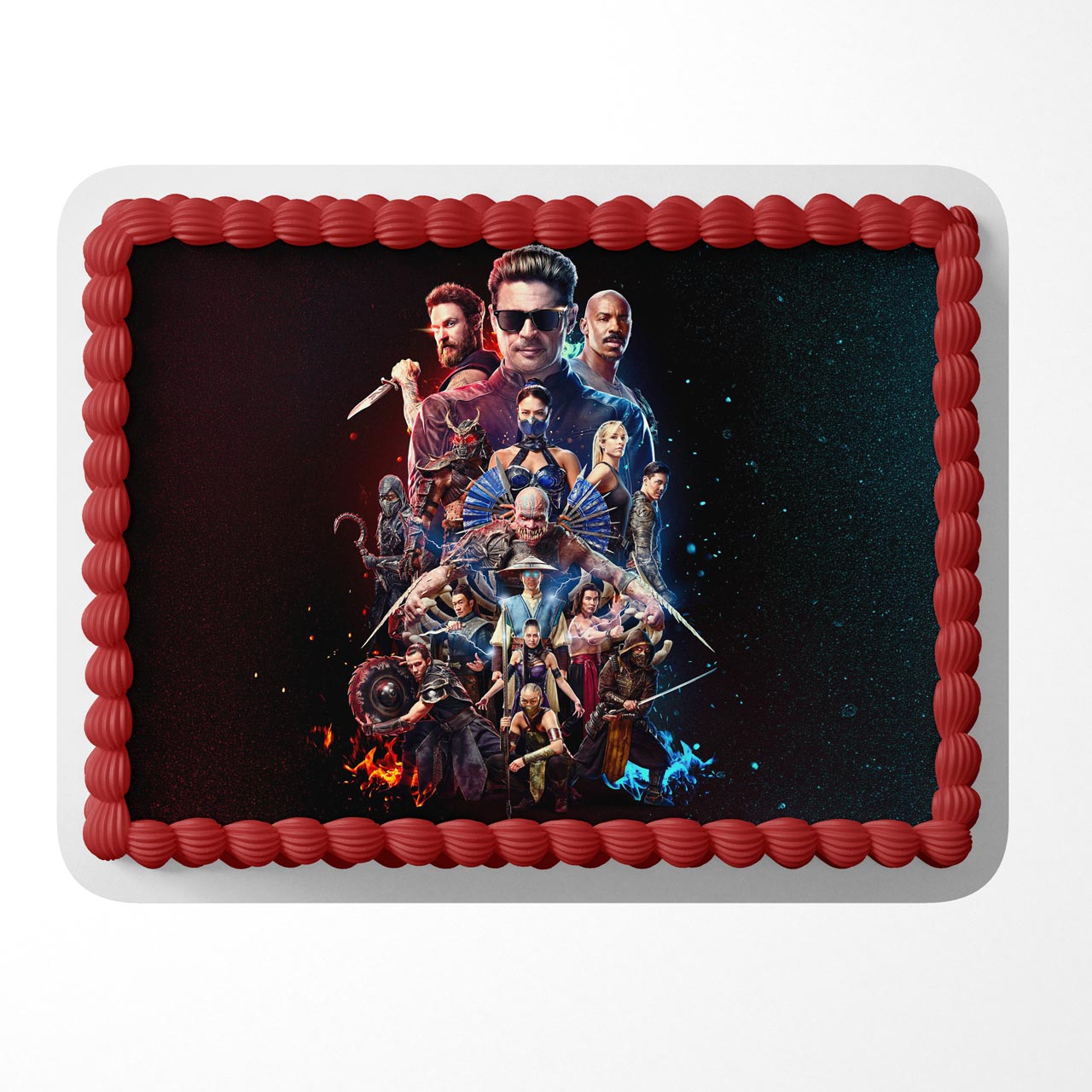 Mortal Kombat II MKF Edible Cake Topper