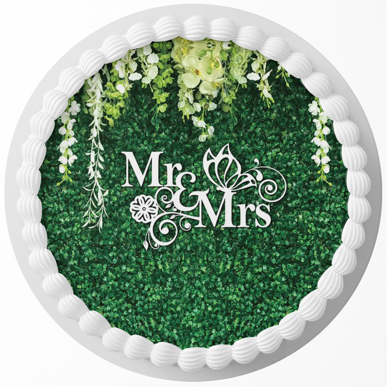 Mr and Mrs Round – Icing Sheet Birthday - Personalized Edible Cake Topper | Custom Icing Sheet | Birthday Cake Decoration | Photo Cake Image