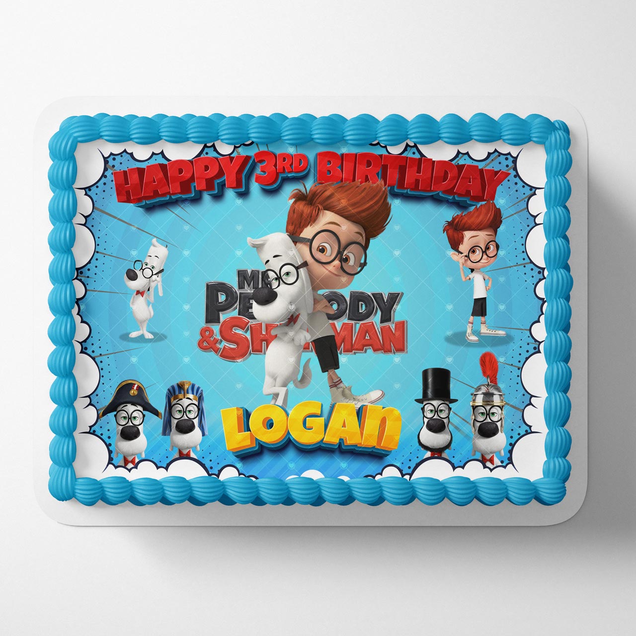 Mr Peabody and Sherman Edible Cake Topper