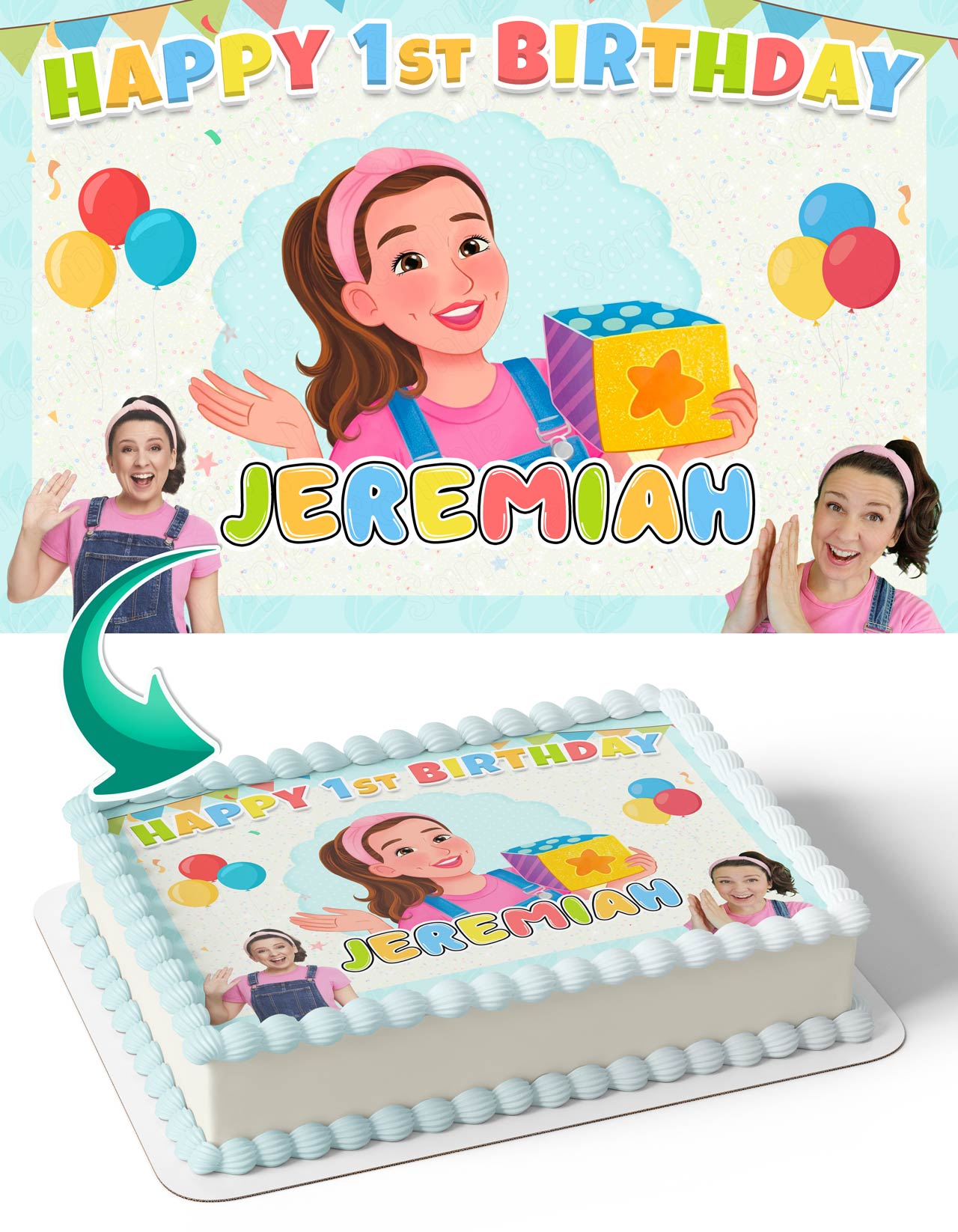 Mrs Rachiel Kids Edible Cake Topper