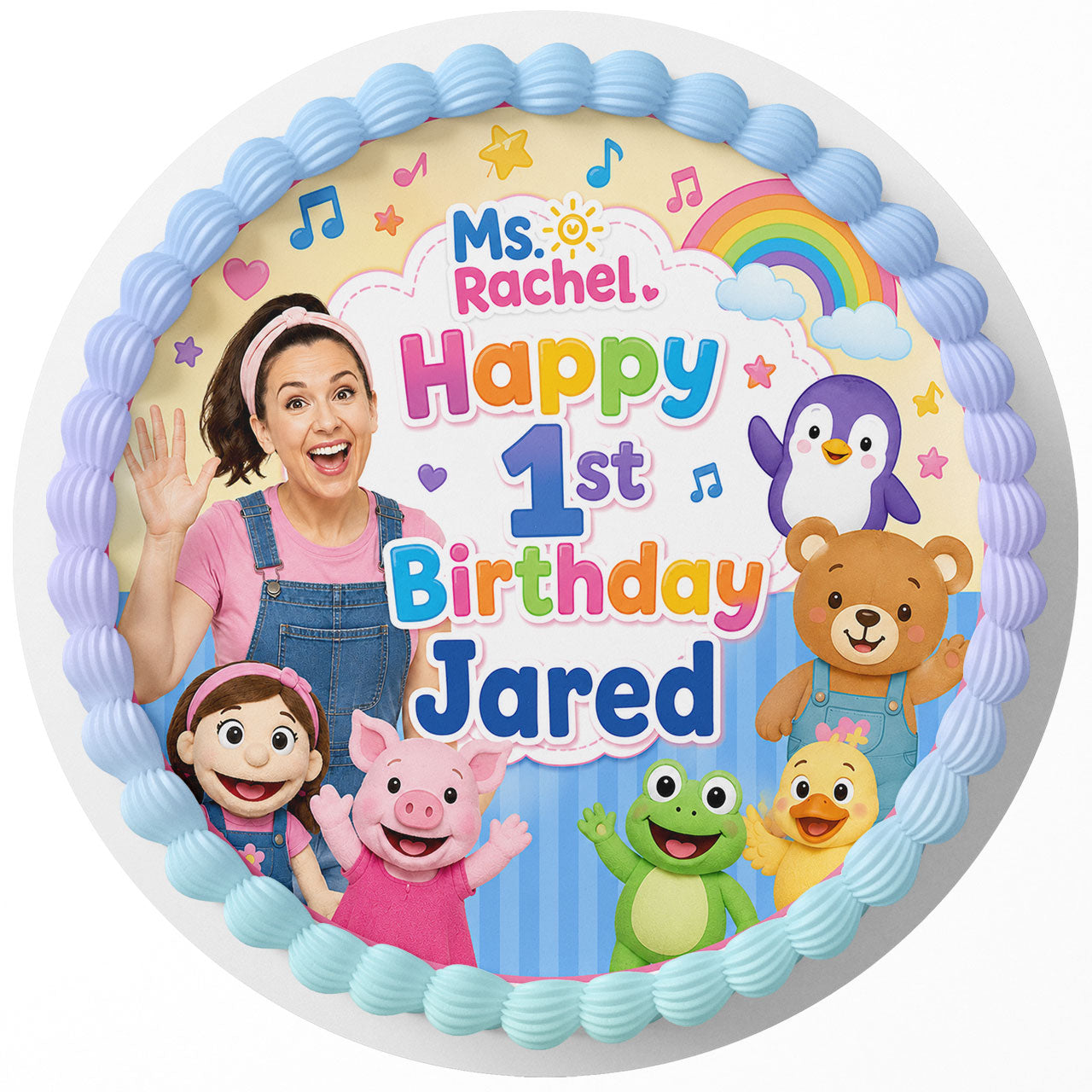 Ms Rachel Kids ﻿Custom Edible Cake Image - Edible Cake Topper Birthday Cake Decoration